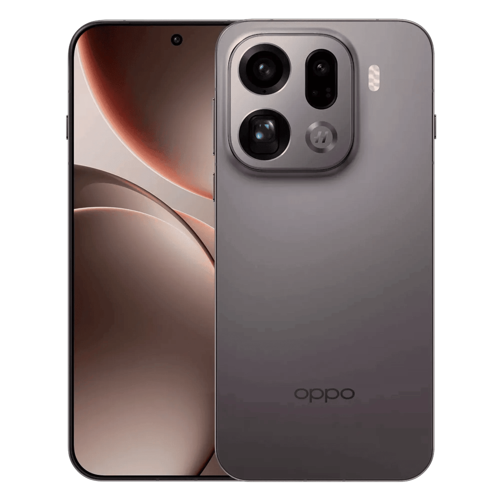 Oppo find x9 pro 5g titanium charcoal 16gb 512gb Front Back View