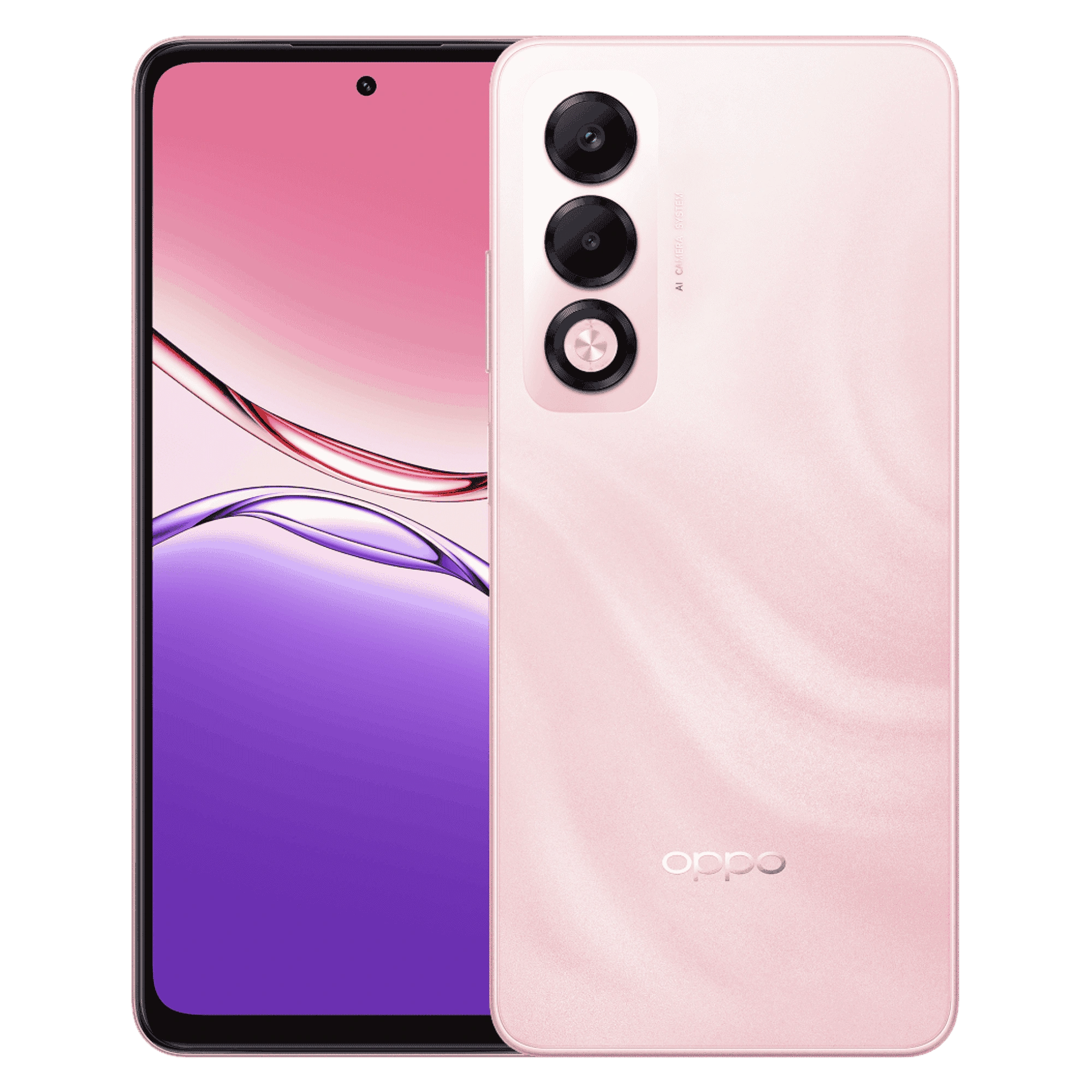 Oppo k13x 5g sunset peach 8gb 128gb Front Back View