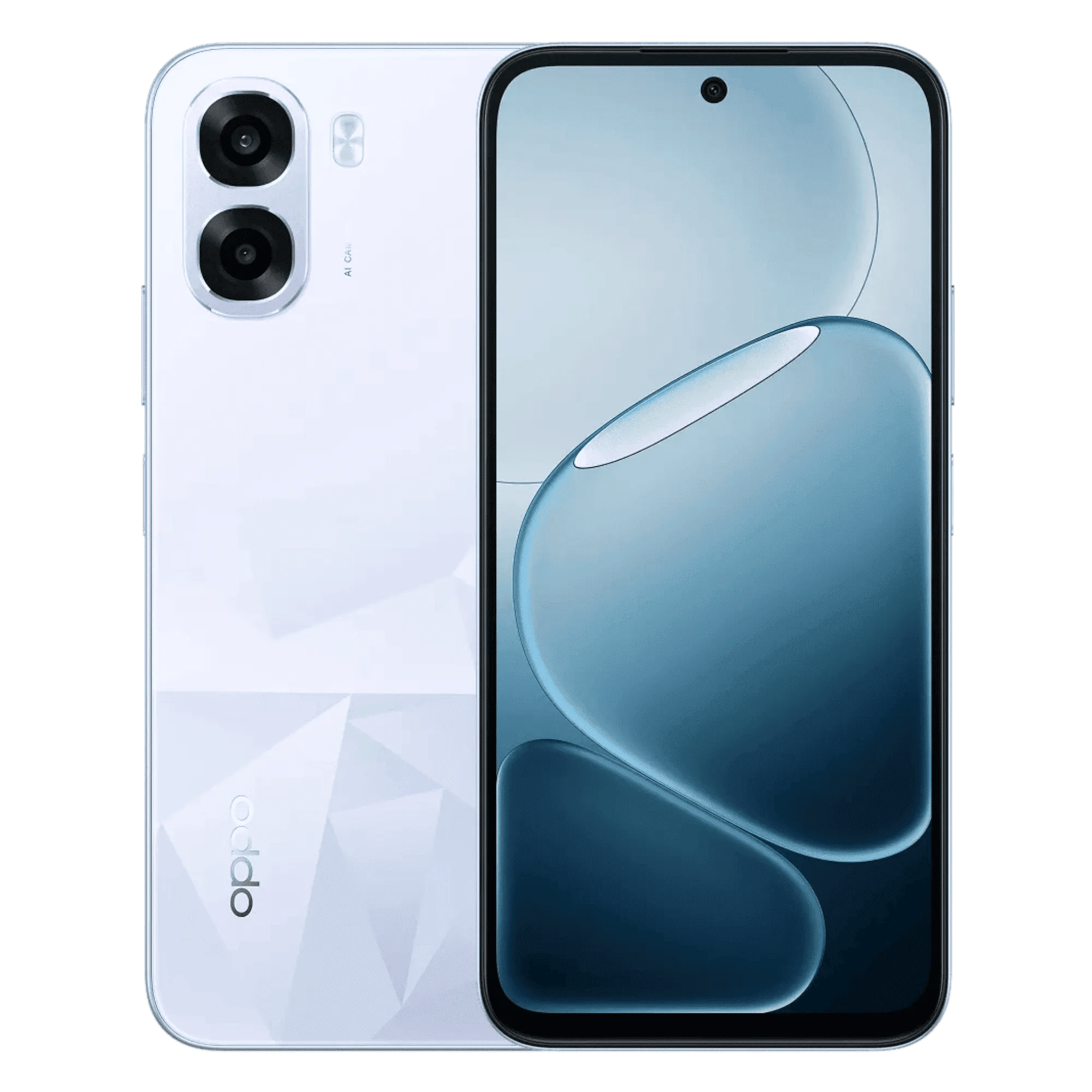 Oppo k14x 5g icy blue 4gb 64gb Front Back View