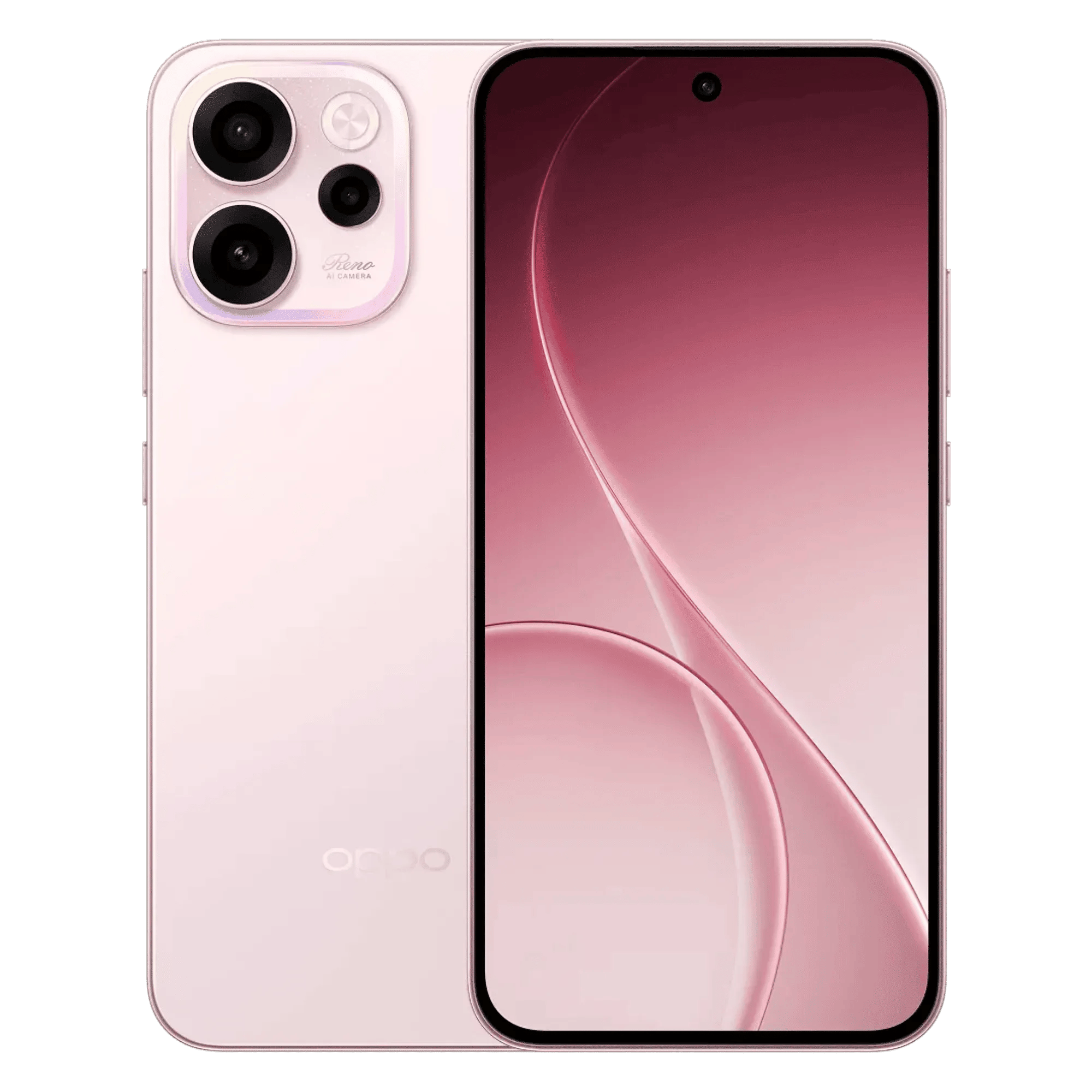 Oppo reno 15c 5g afterglow pink 8gb 256gb Front Back View