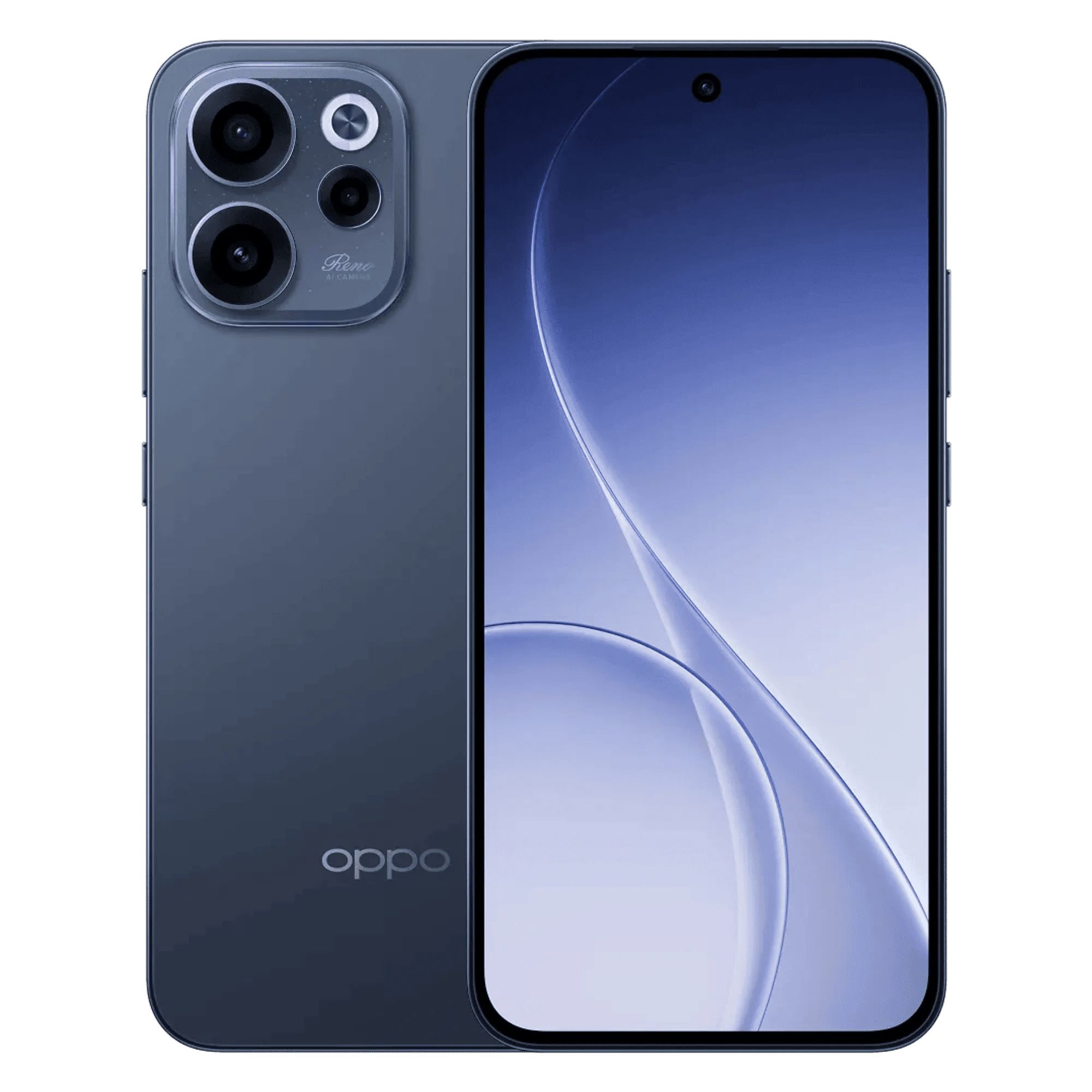 Oppo reno 15c 5g twilight blue 8gb 256gb Front Back View