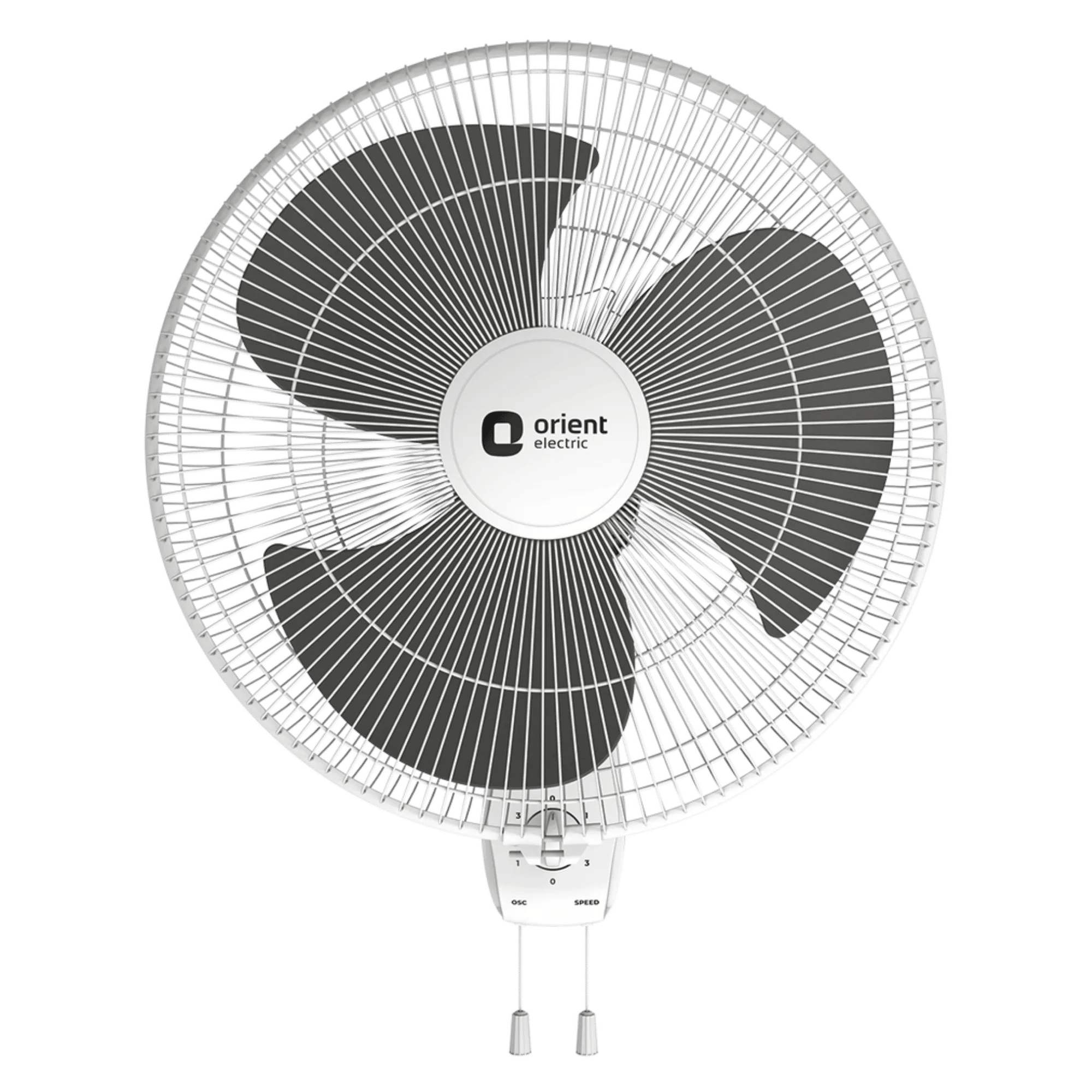 Orient electric wall 47 3 in 1 400 mm wall fan commander grey Front View