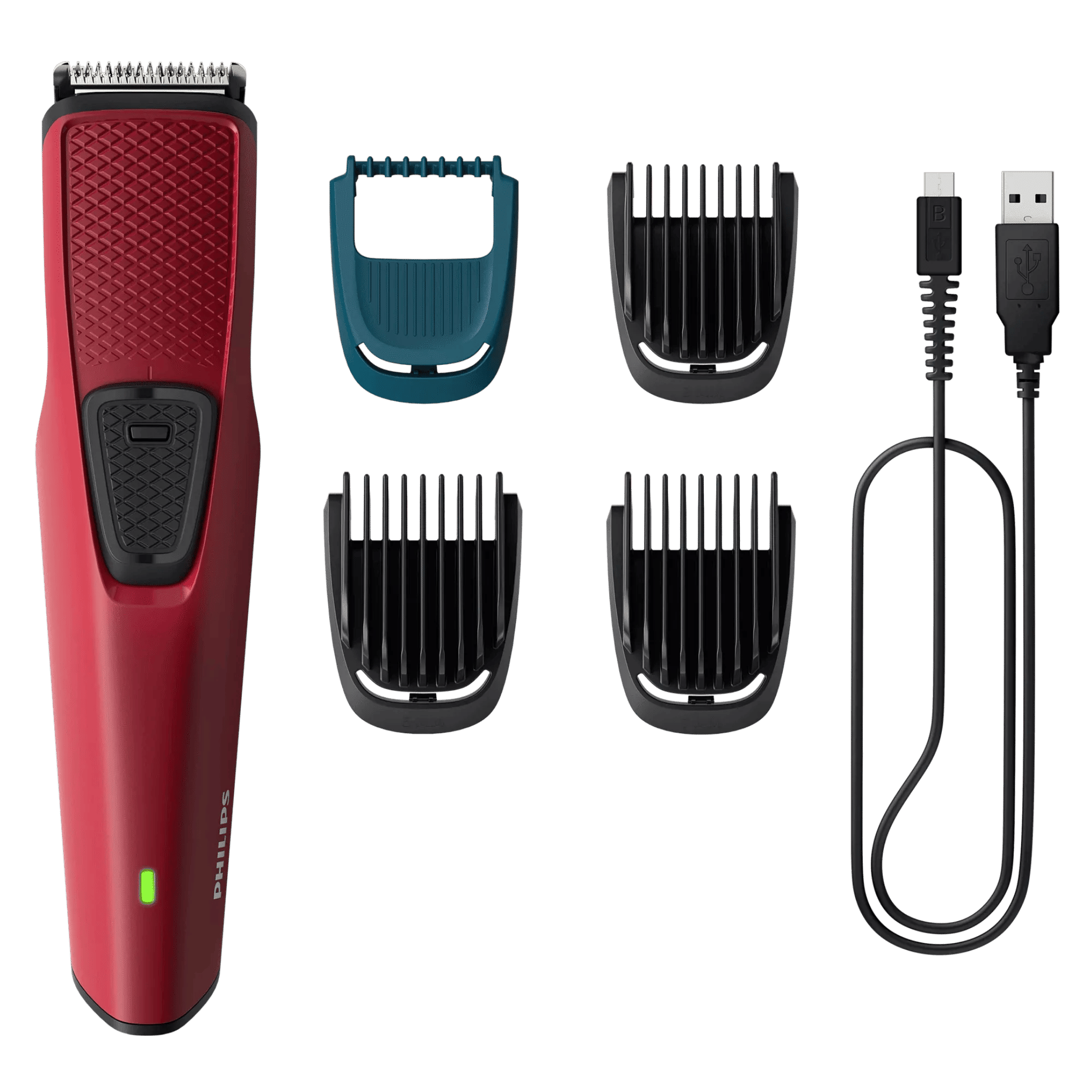 Philips beard trimmer bt1235 18 red Full View