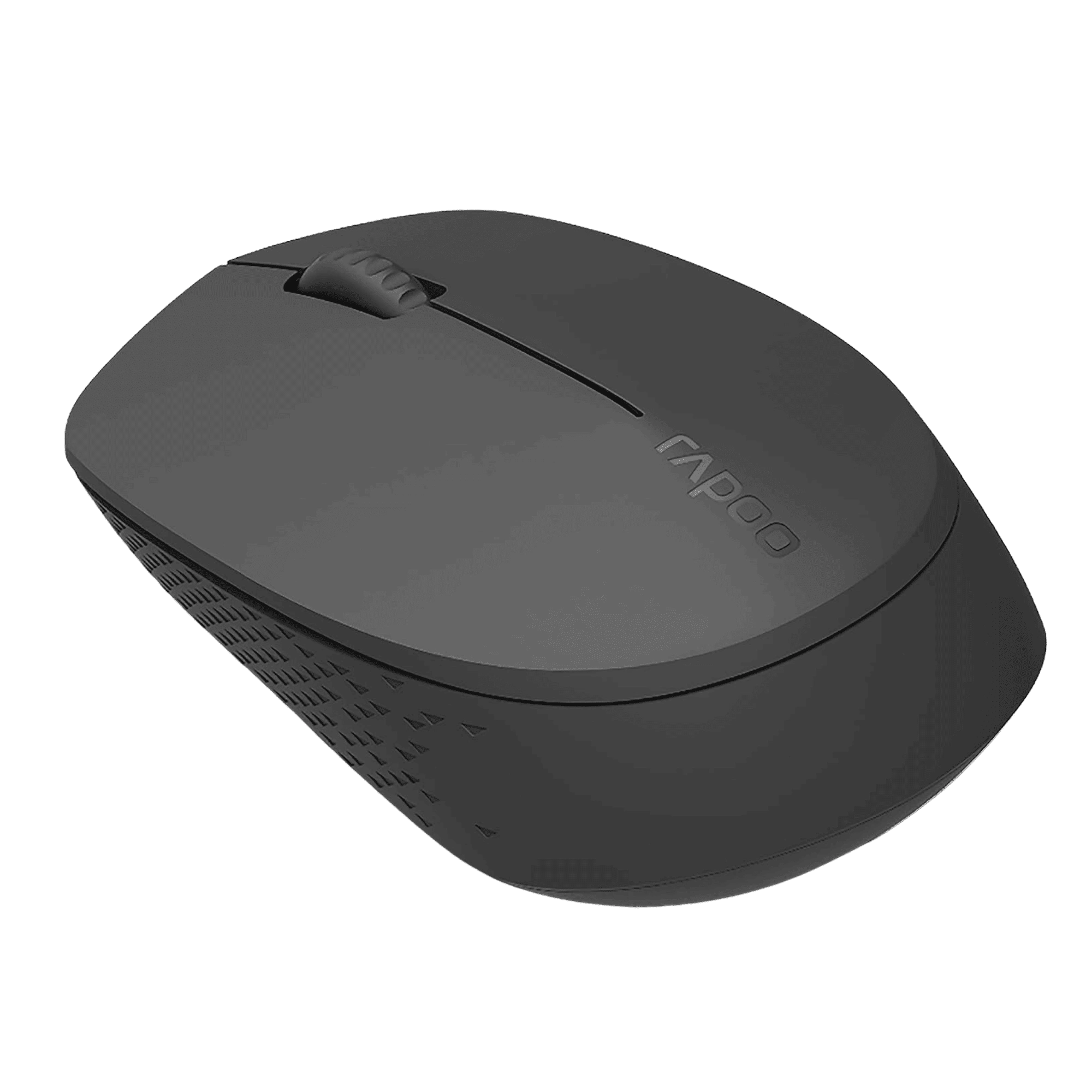 Rapoo M100G Silent Multi Mode 2400 DPI Wireless Mouse Dark Grey front view