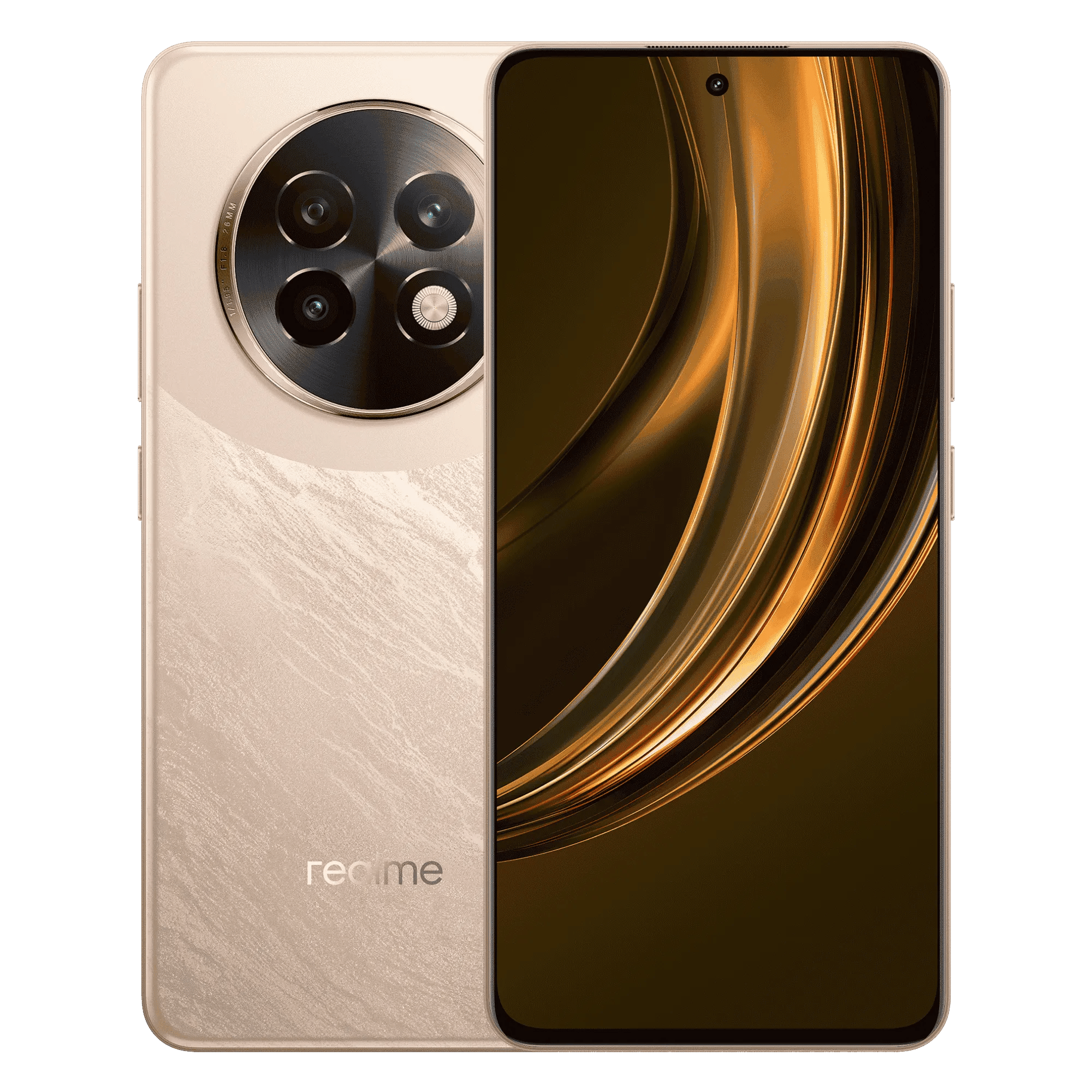 Realme 15 lite 5g glitz gold 8gb 128gb Front Back View