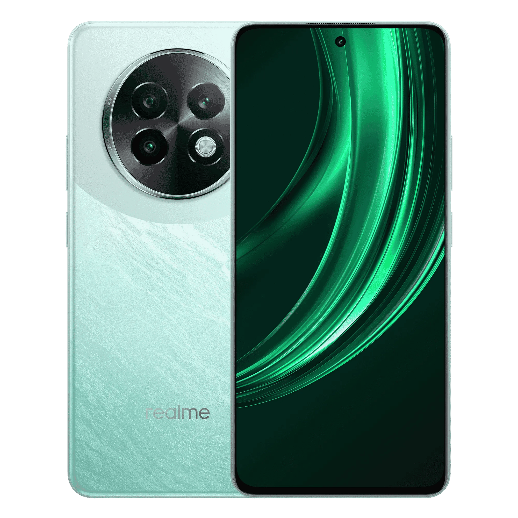Realme 15 lite 5g satin green 8gb 256gb Front Back View