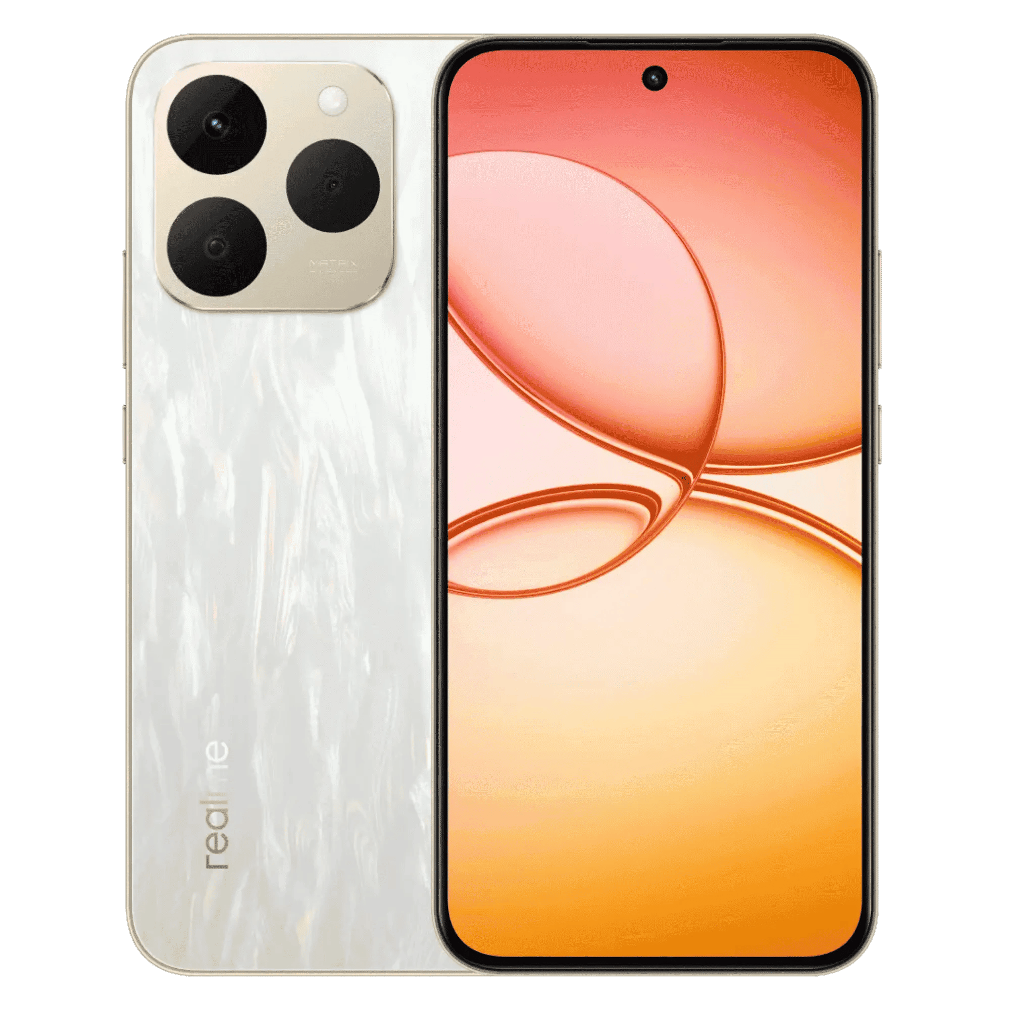 Realme 15t 5g 2026 flowing silver 8gb 256gb Front Back View