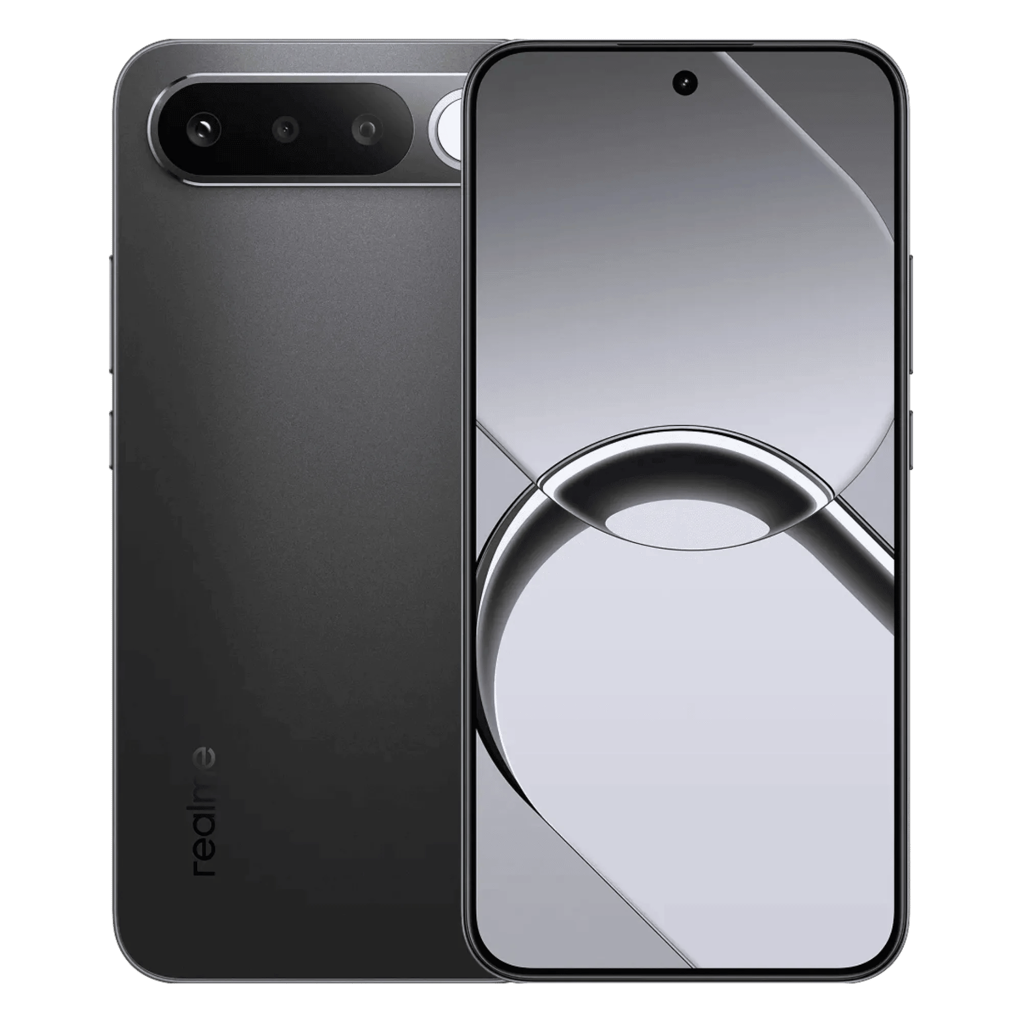 Realme 16 5g air black 12gb 256gb Front Back View