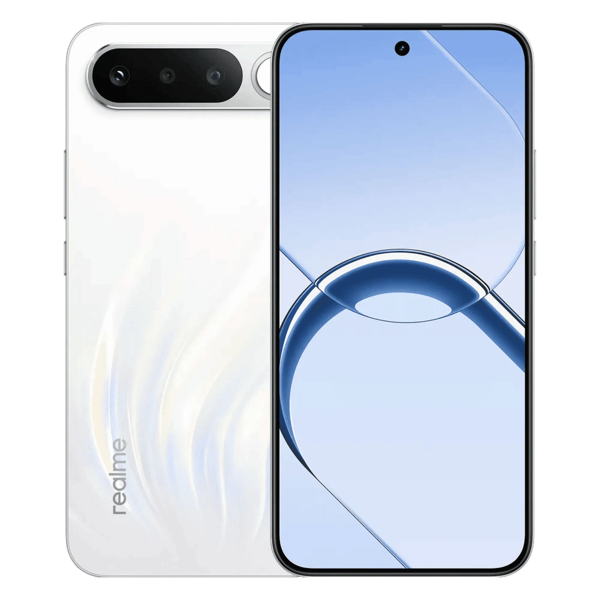 Realme 16 5g air white 12gb 256gb Front Back View