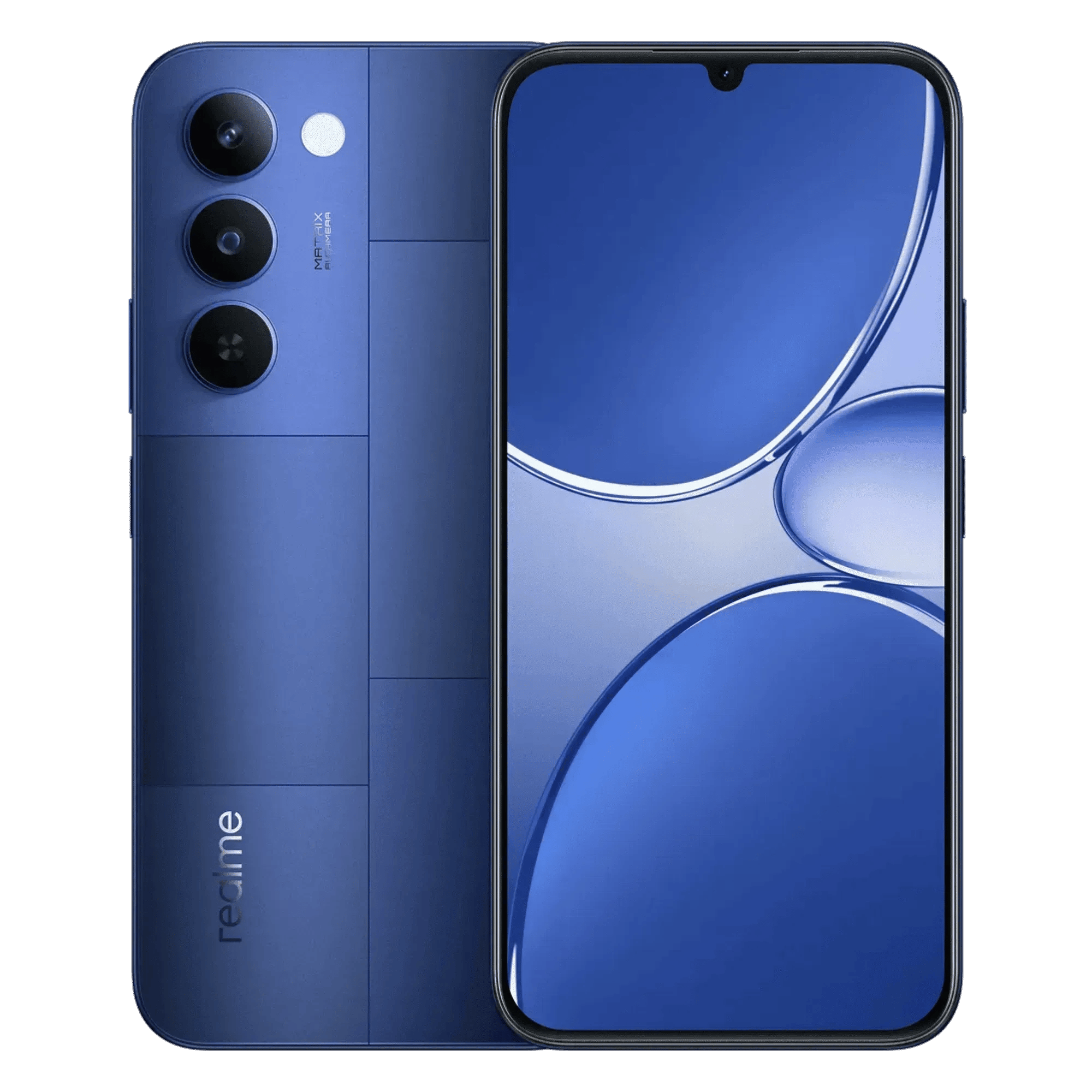 Realme p4 lite 5g mosaic blue 4gb 128gb Front Back View