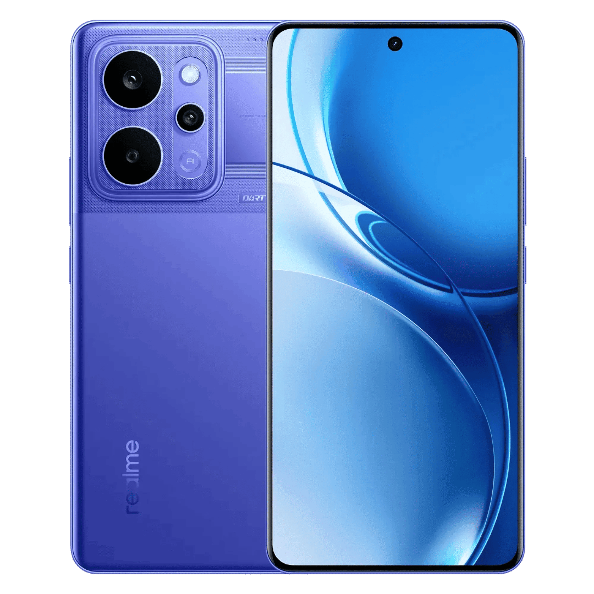 Realme p4 power 5g transblue 8gb 128gb Front Back View