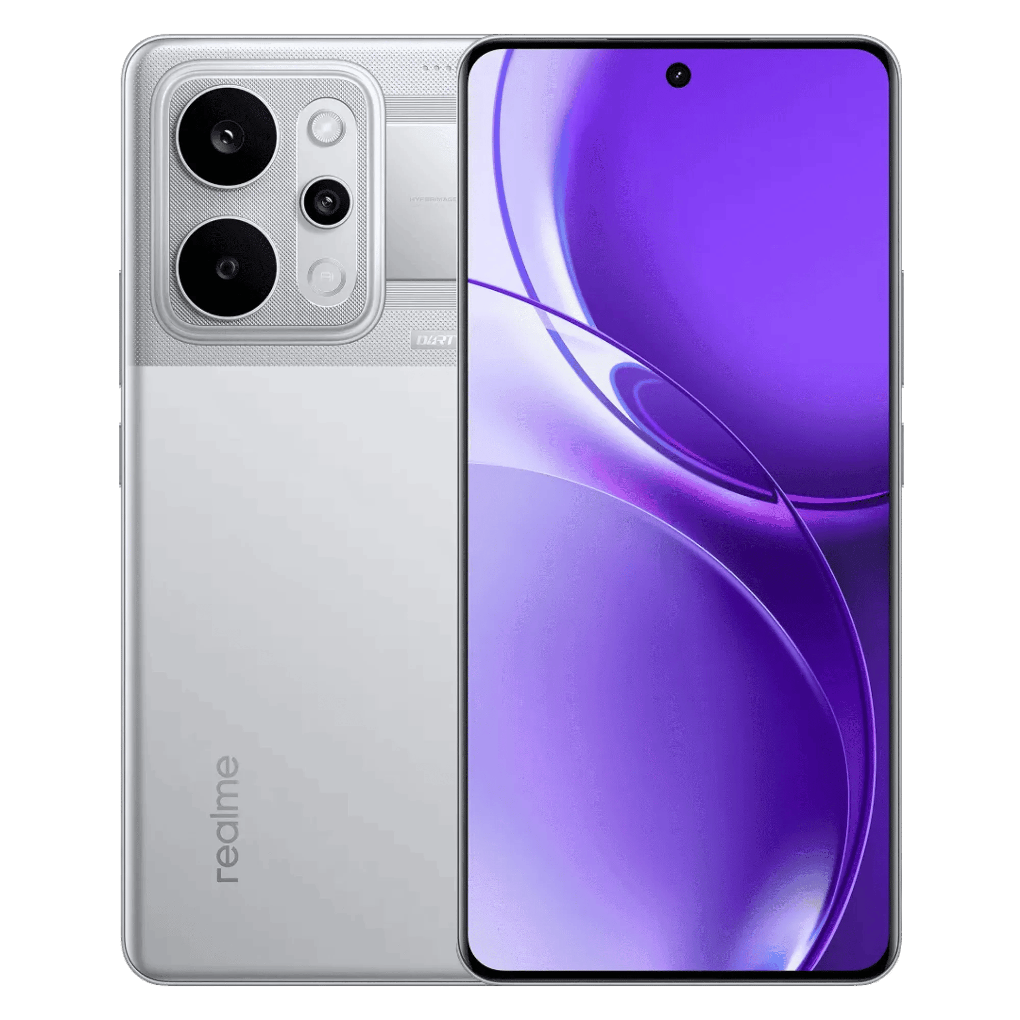 Realme p4 power 5g transsilver 8gb 128gb Front Back View