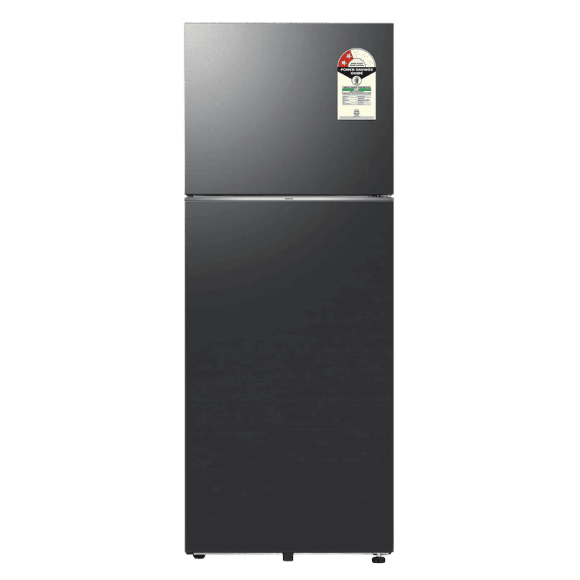 Samsung 467 l frost free bespoke ai double door 2 star refrigerator rt80h51c2fhl black doi Front View