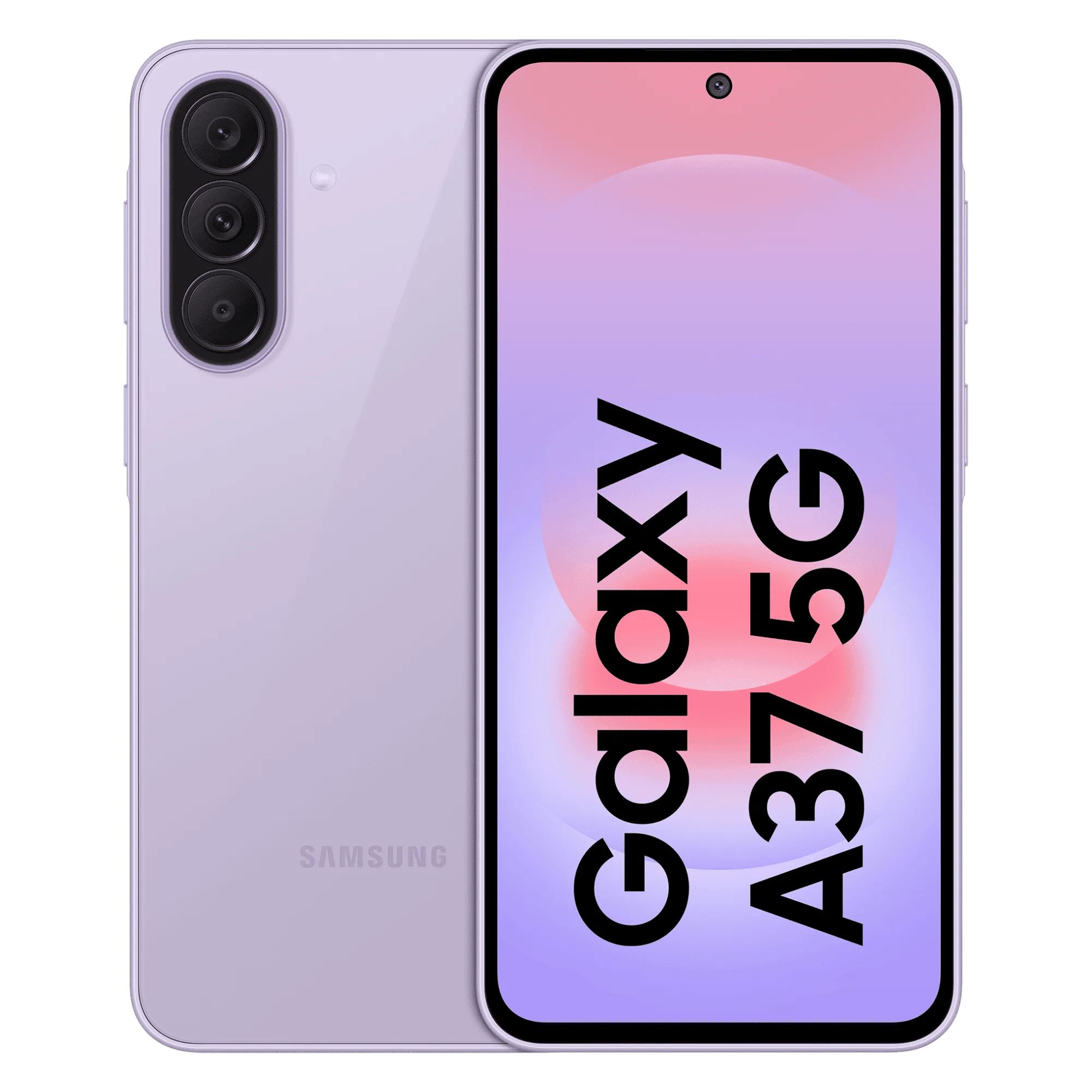 Samsung Galaxy A37 5G Awesome Lavender 12GB 256GB Front Back View