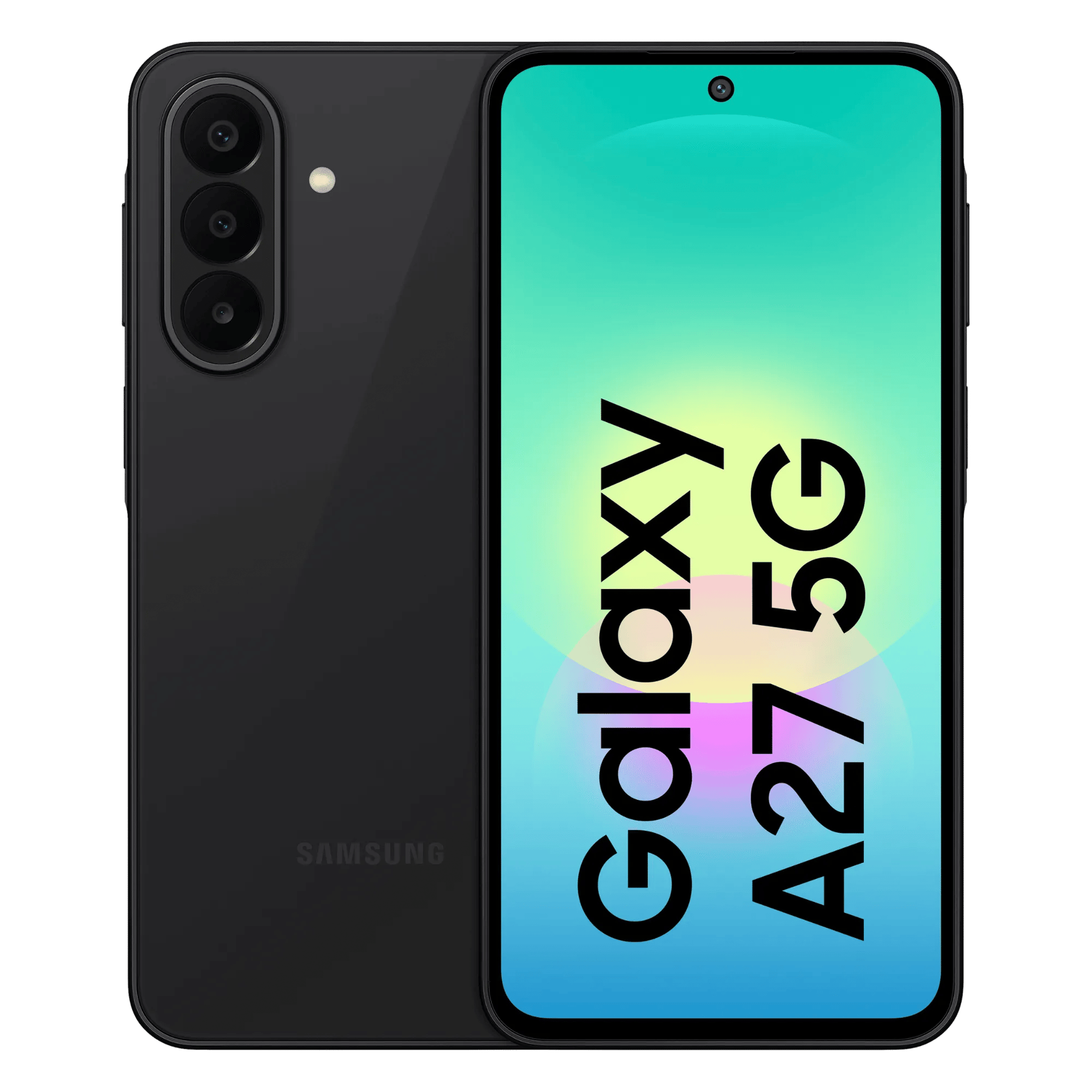 Samsung galaxy a27 5g black 8gb 128gb Front Back View