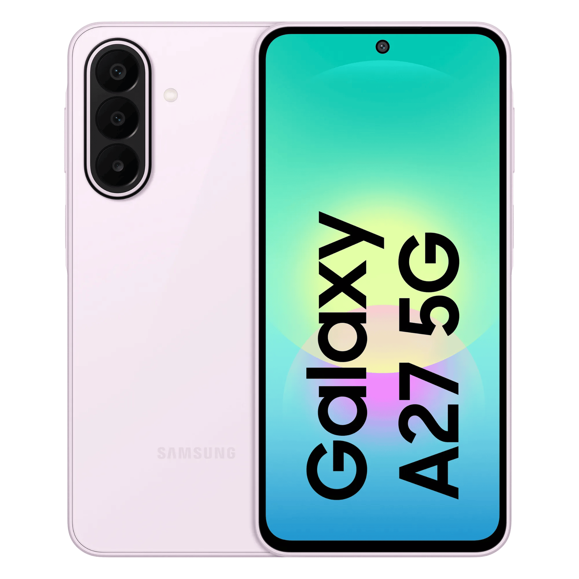 Samsung galaxy a27 5g light pink 6gb 128gb Front Back View