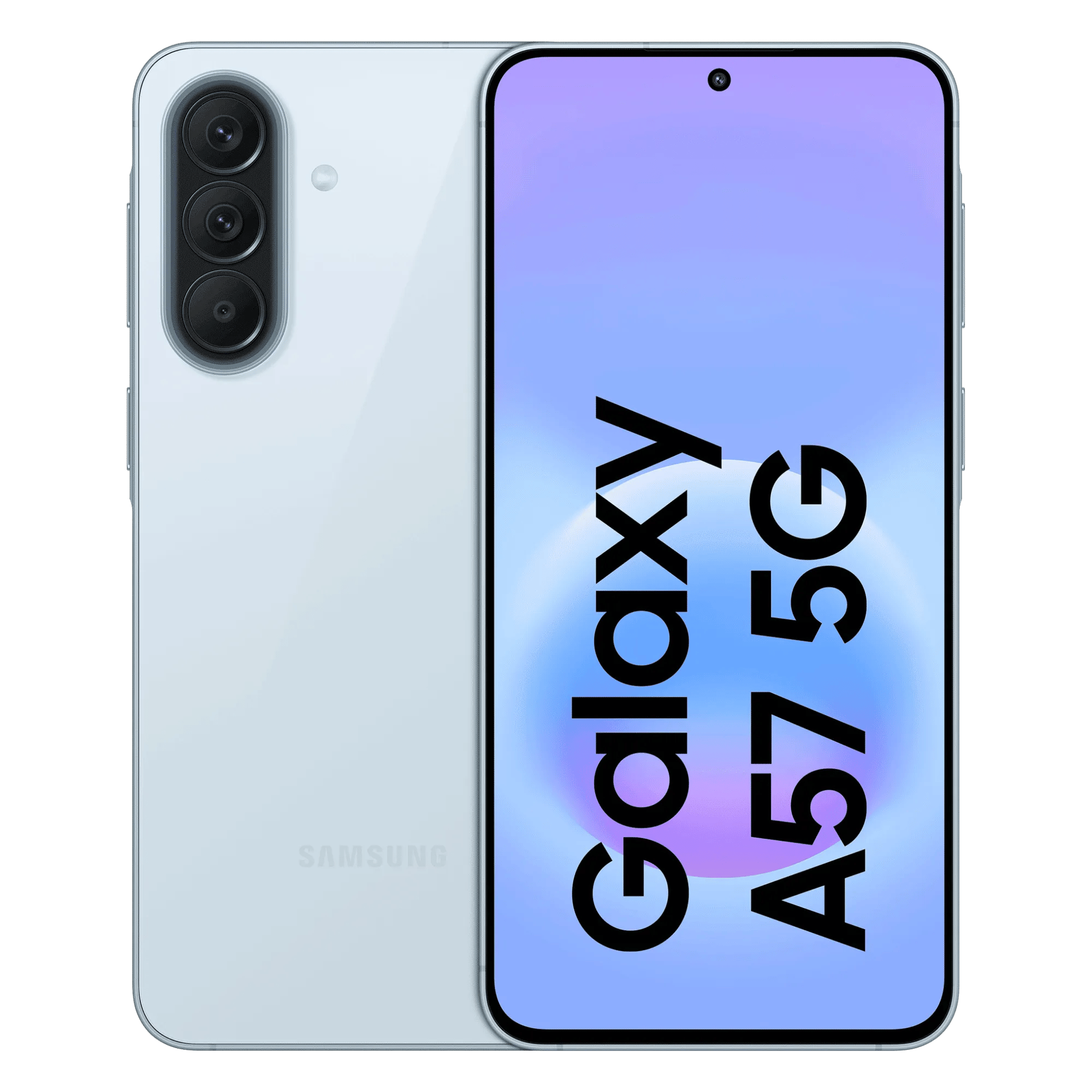 Samsung galaxy a57 5g awesome icyblue 12gb 256gb Front Back View