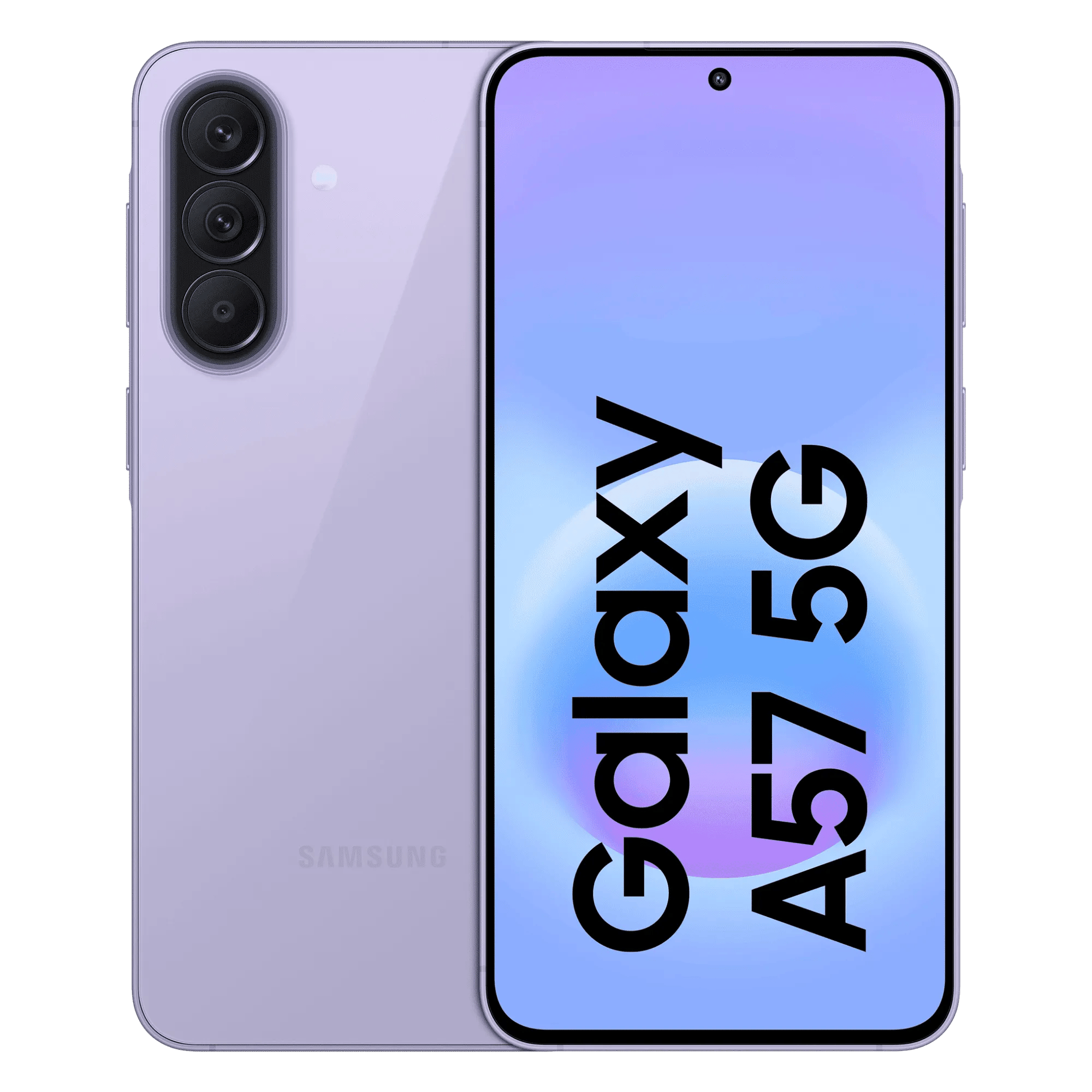 Samsung galaxy a57 5g awesome lilac 12gb 256gb Front Back View