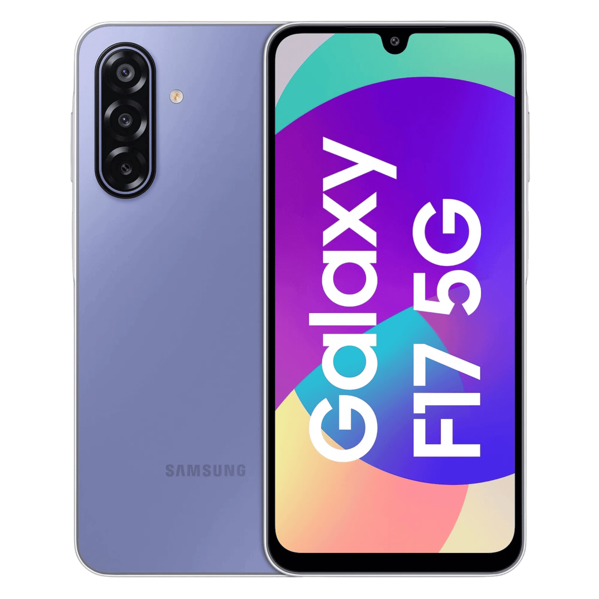 Samsung galaxy f17 5g violet pop 8gb 128gb Front Back View