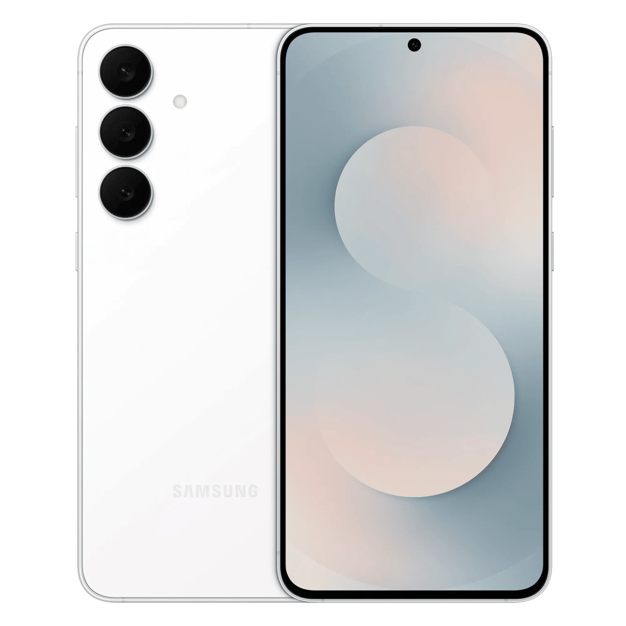 Samsung galaxy s25 fe 5g white 8gb 512gb Front Back View