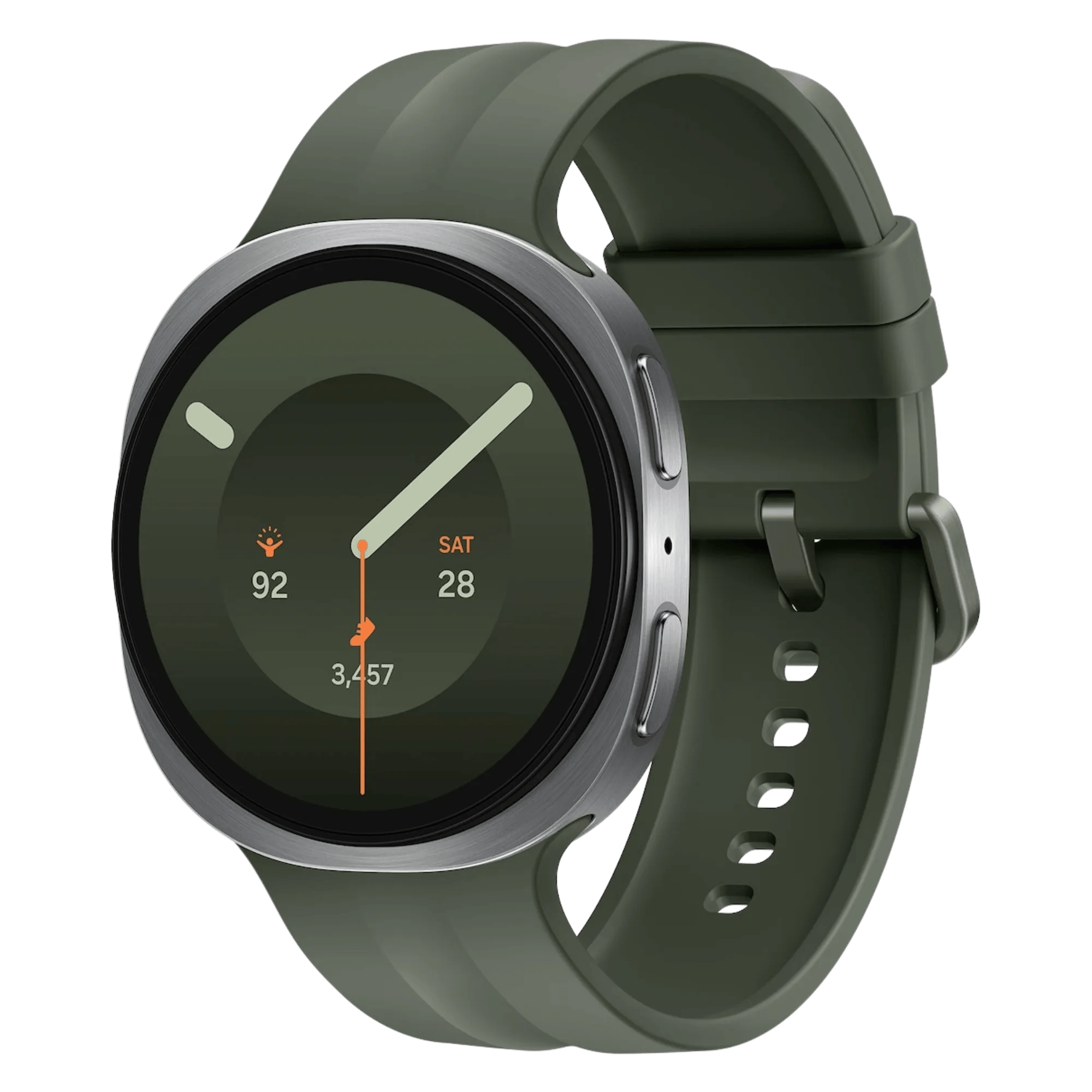 Samsung galaxy watch9 lte silver 44 mm Front Right View