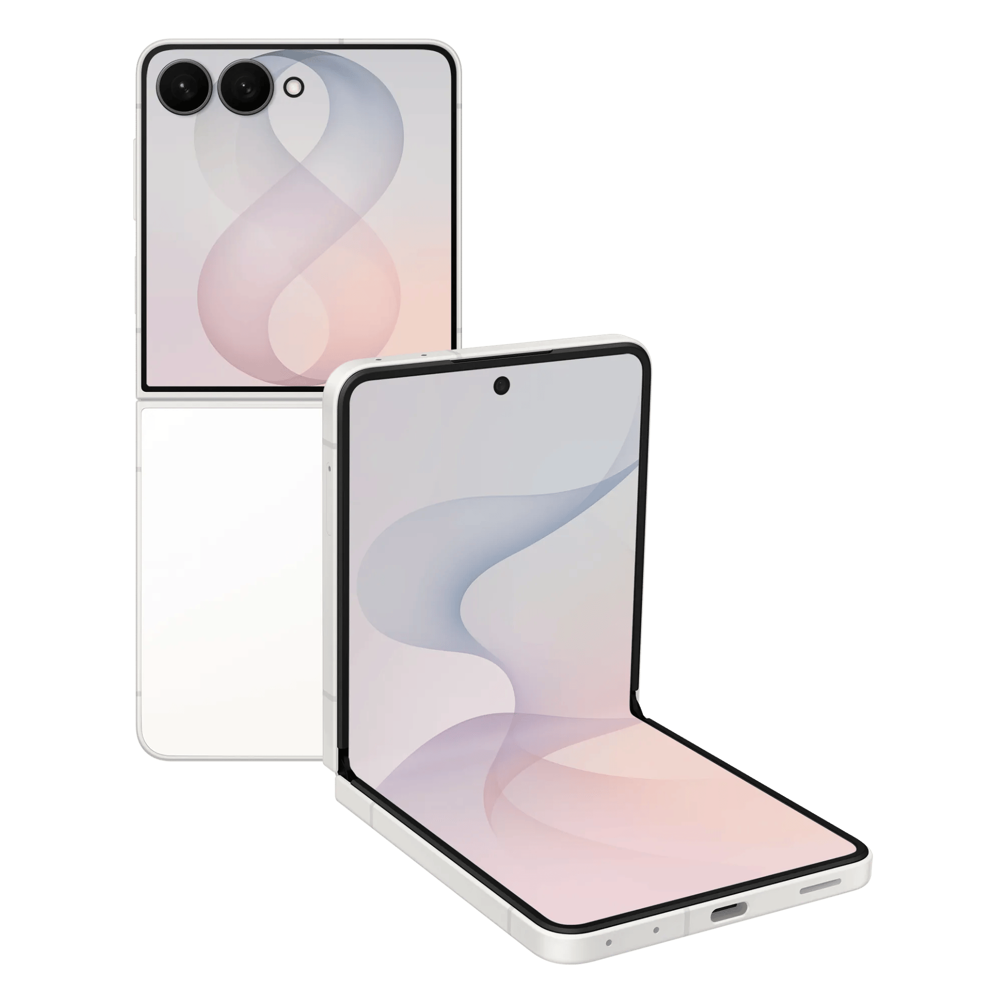 Samsung galaxy z flip8 5g cream 12gb 512gb Front Back View
