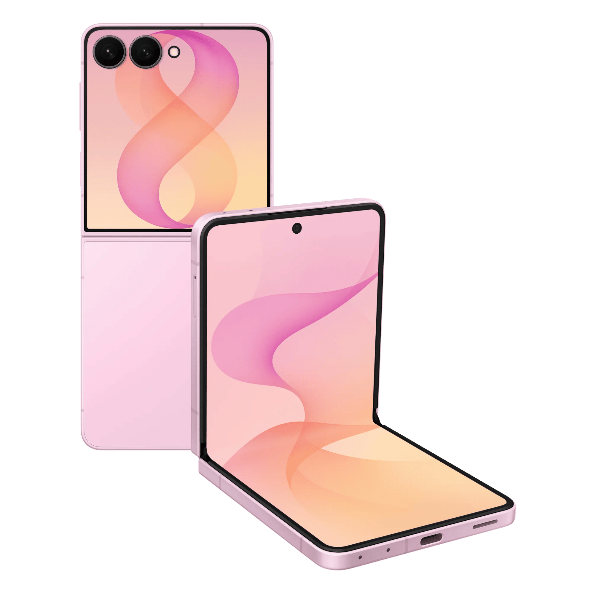 Samsung galaxy z flip8 5g pink 12gb 512gb Front Back View