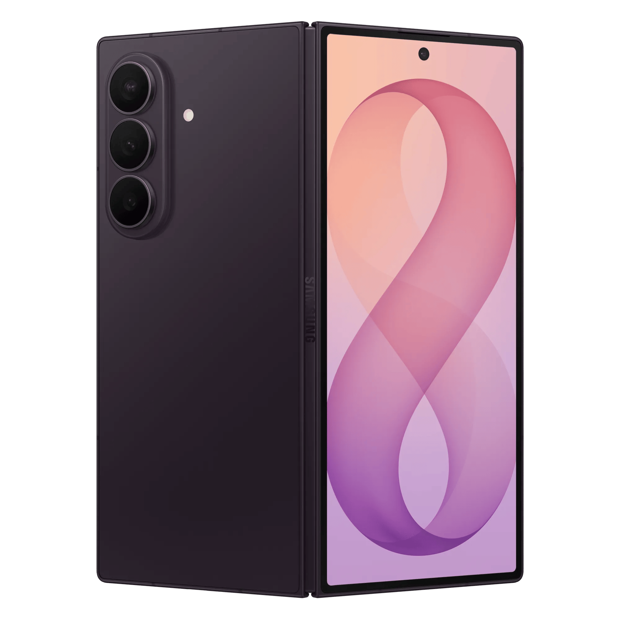 Samsung galaxy z fold8 ultra 5g violet shadow 12gb 512gb Front Back Fold View