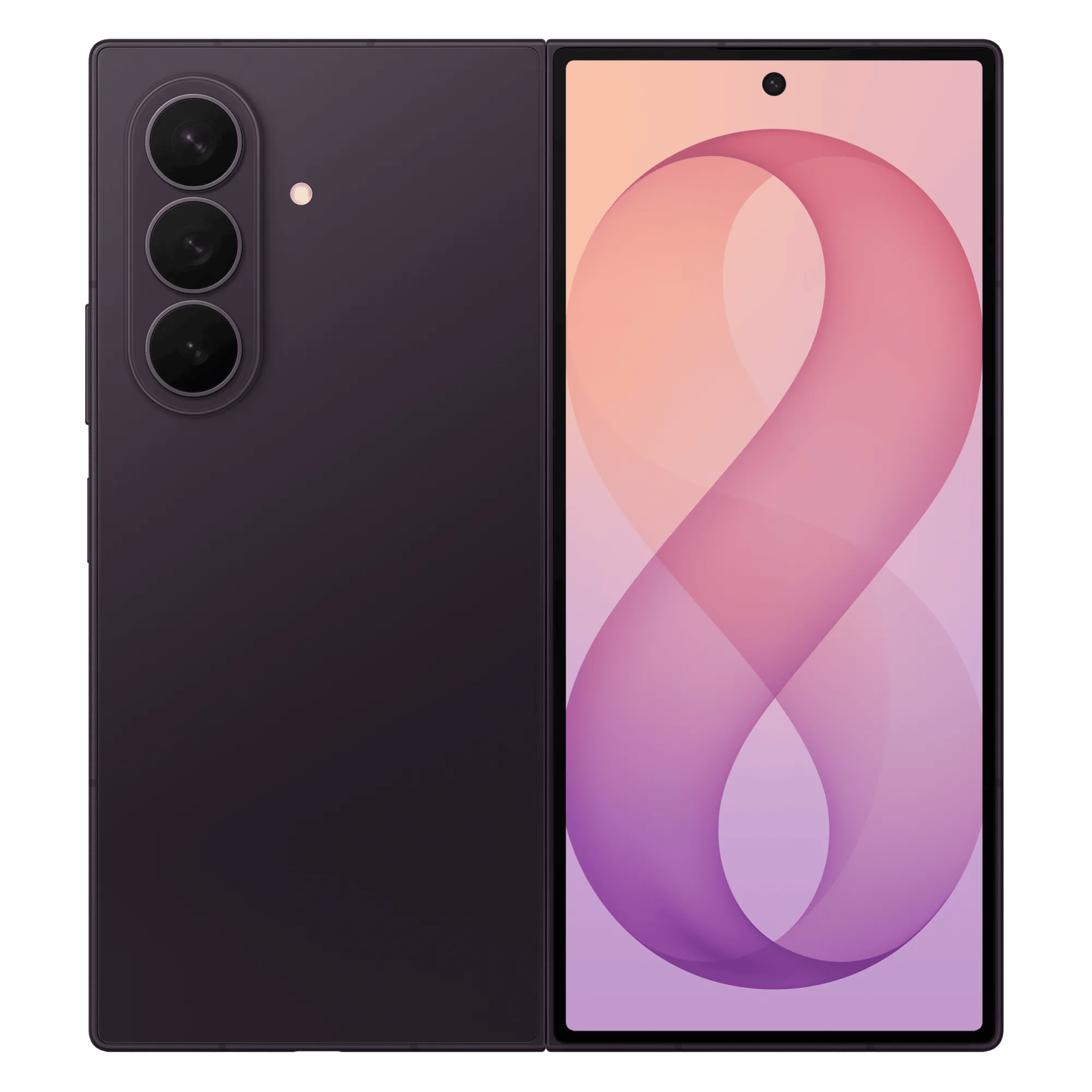Samsung galaxy z fold8 ultra 5g violet shadow 16gb 1tb Front Back View