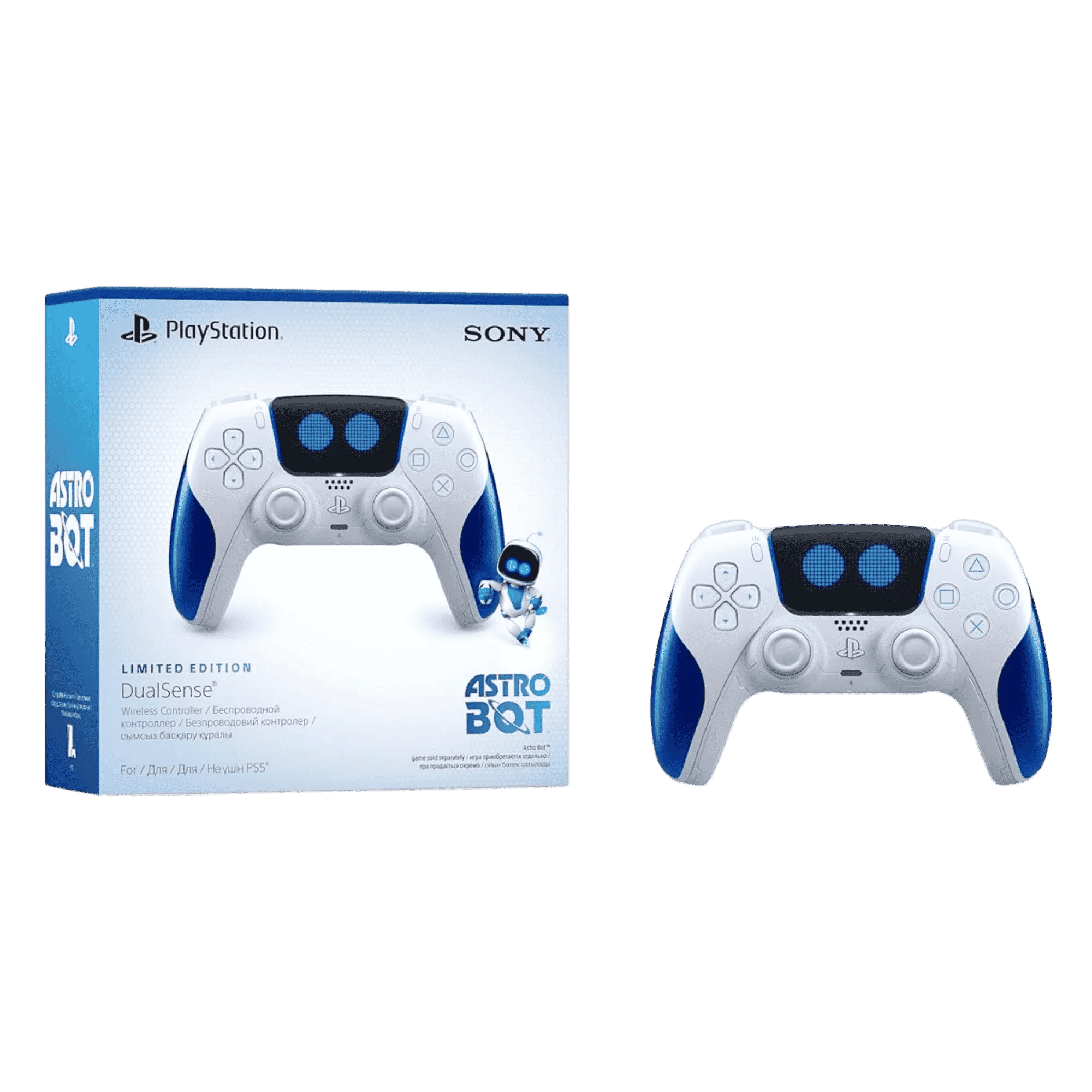 Sony ps5 dualsense astro bot joyful limited edition wireless controller white Full View