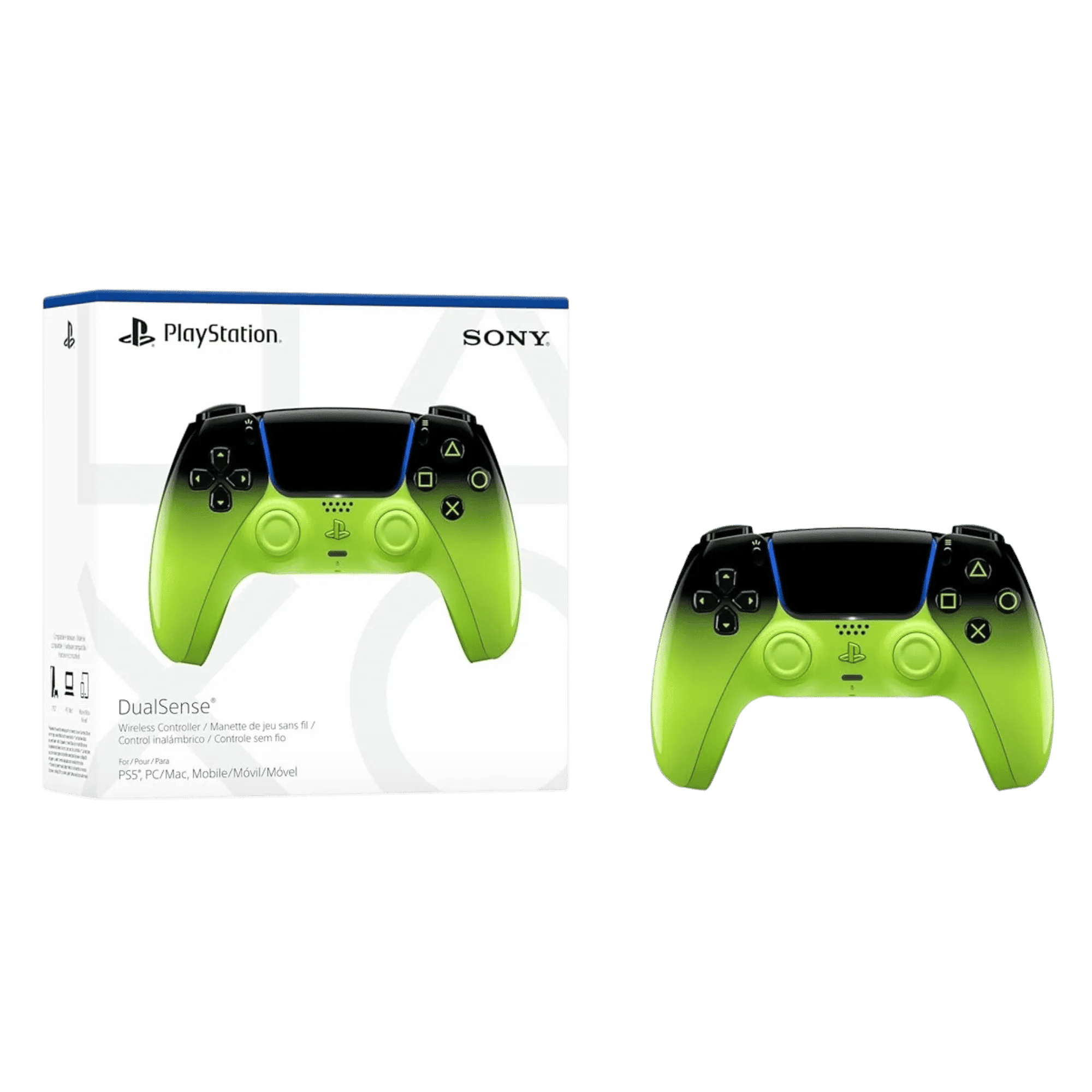 Sony ps5 dualsense hyperpop wireless controller remix green Full View