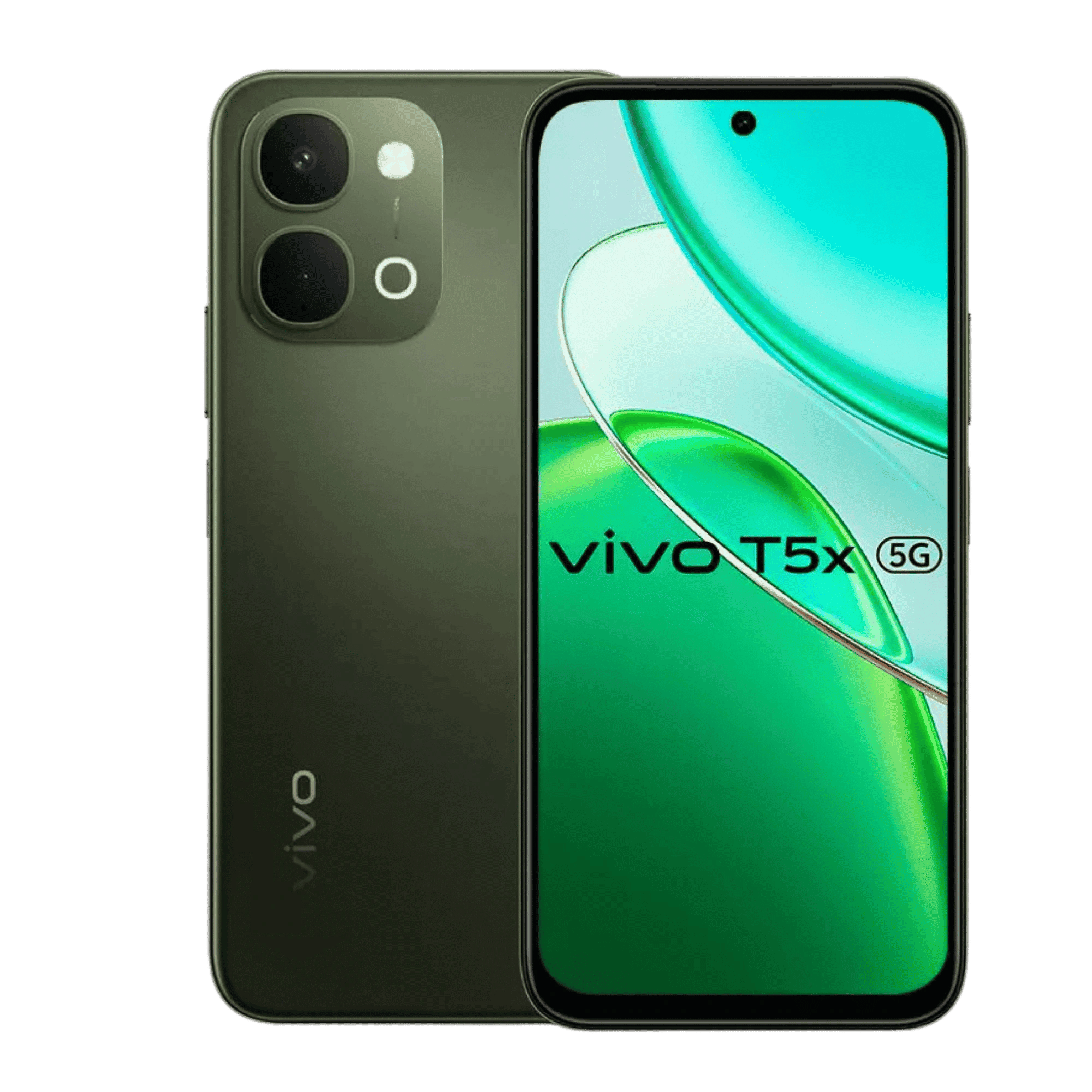Vivo T5x 5G Cyber Green 8GB 128GB front view