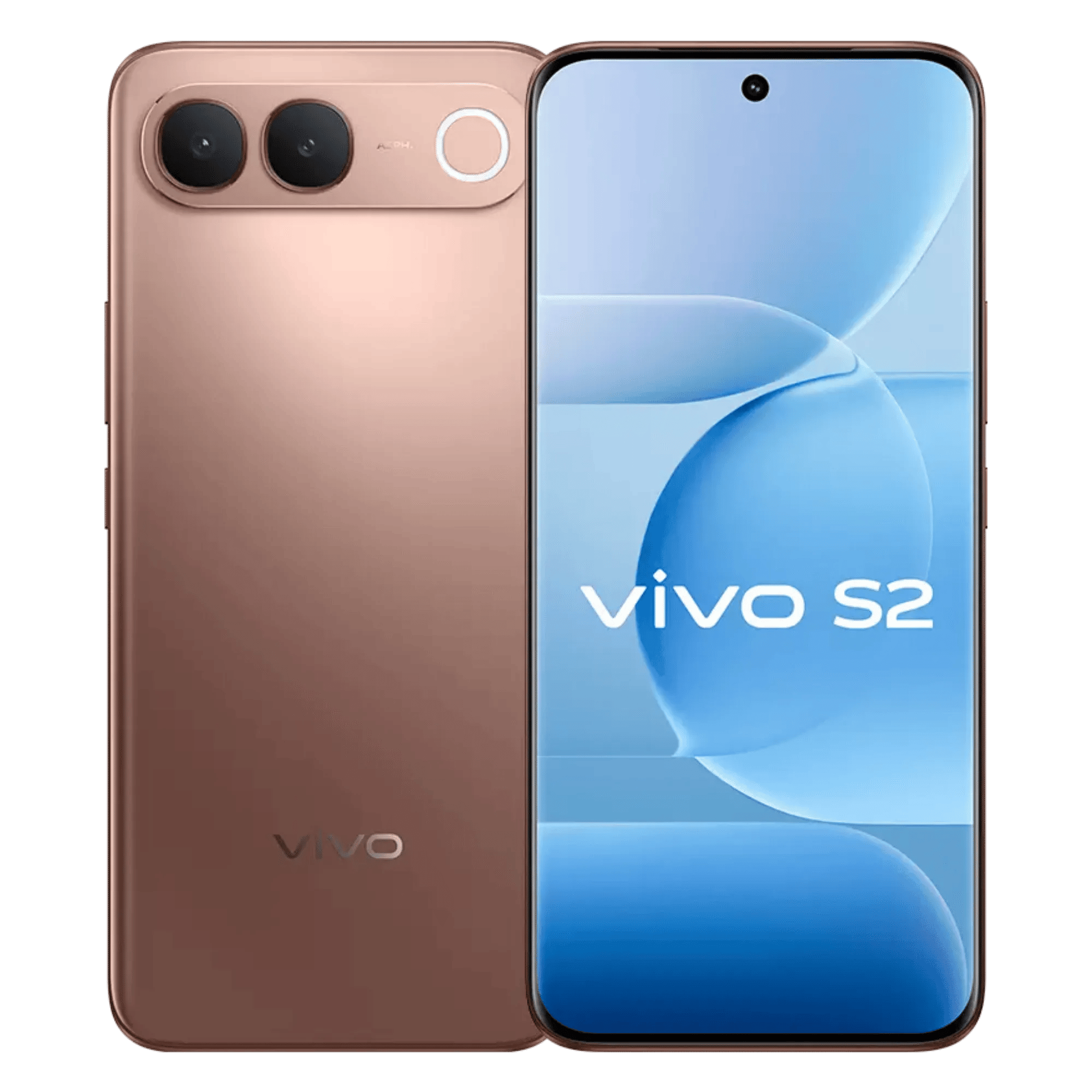 Vivo s2 5g regal bronze 8gb 256gb Front Back View