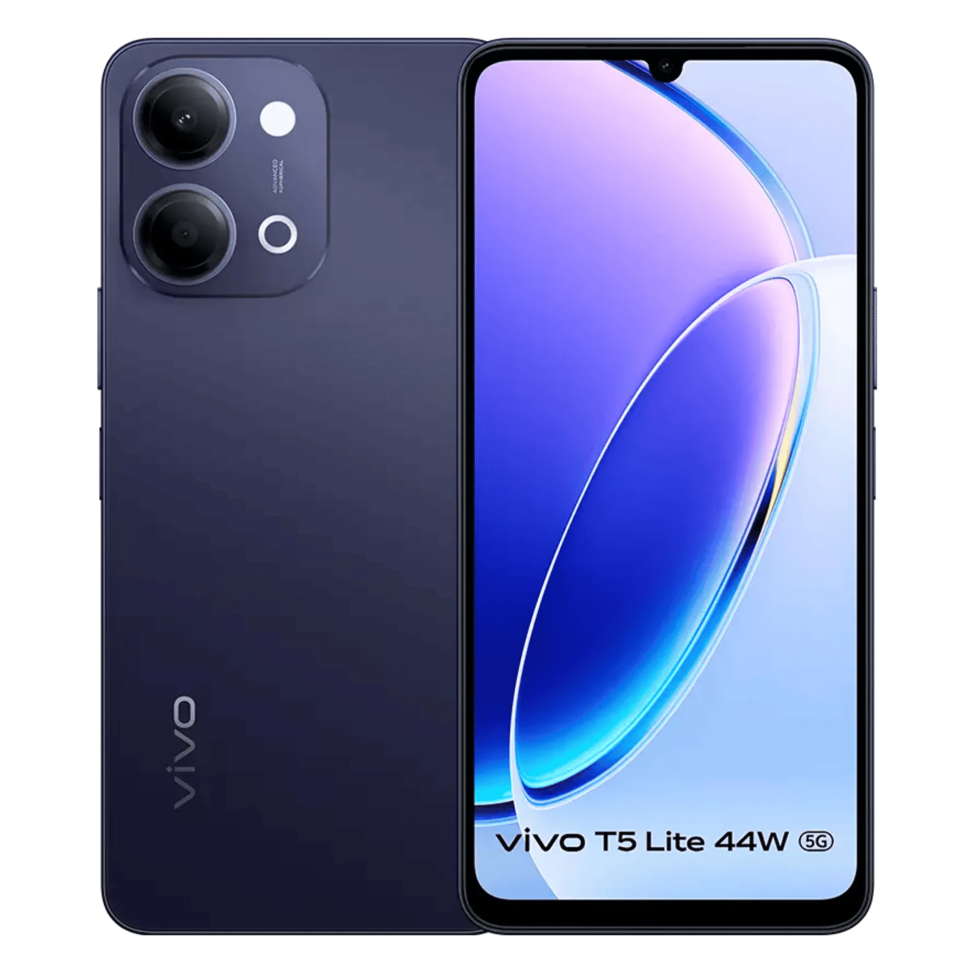 Vivo t5 lite 5g twilight shadow 6gb 128gb Front Back View