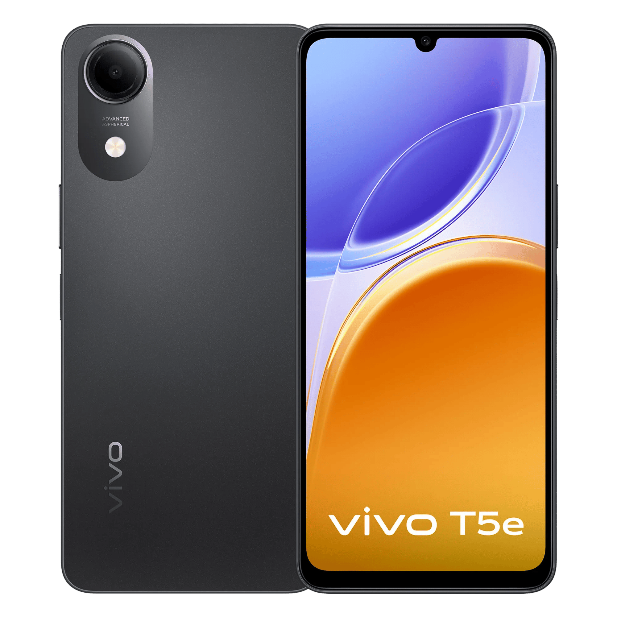 Vivo t5e shadow grey 4gb 64gb Front Back View