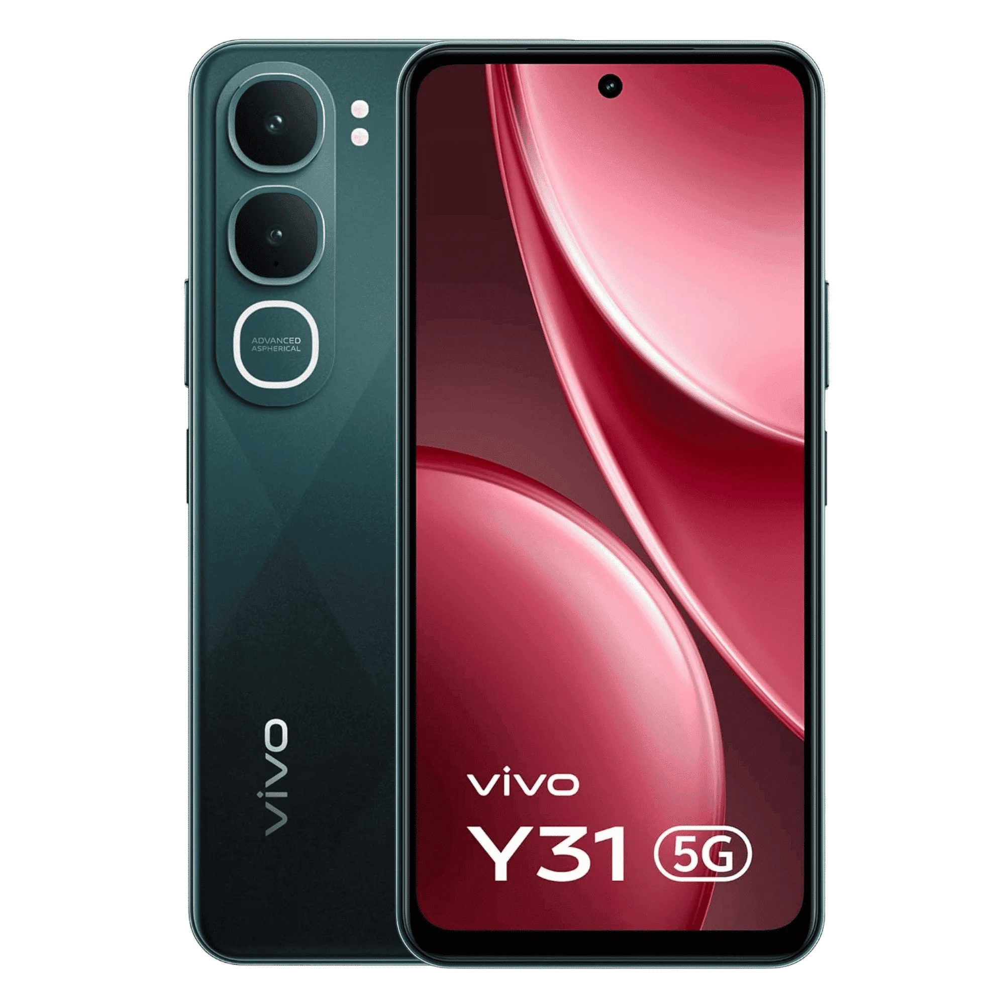 Vivo y31 5g diamond green 6gb 128gb Front Back View