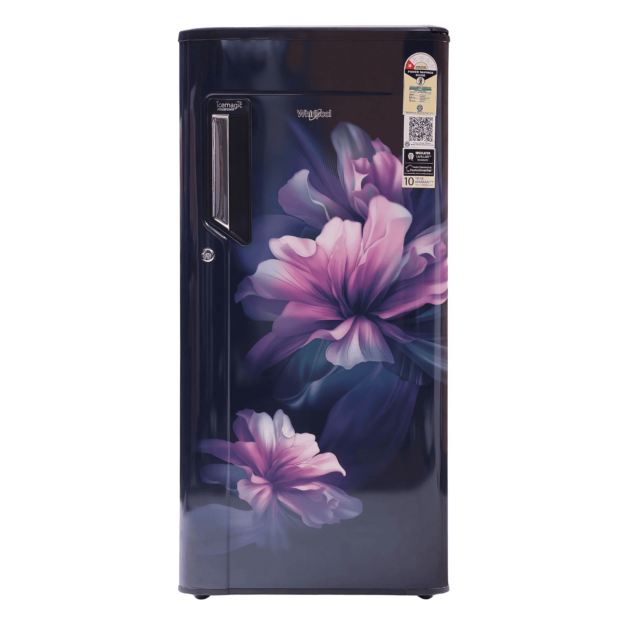 Whirlpool 180 l direct cool single door 1 star refrigerator 200 impc prm sapphire bliss Front View
