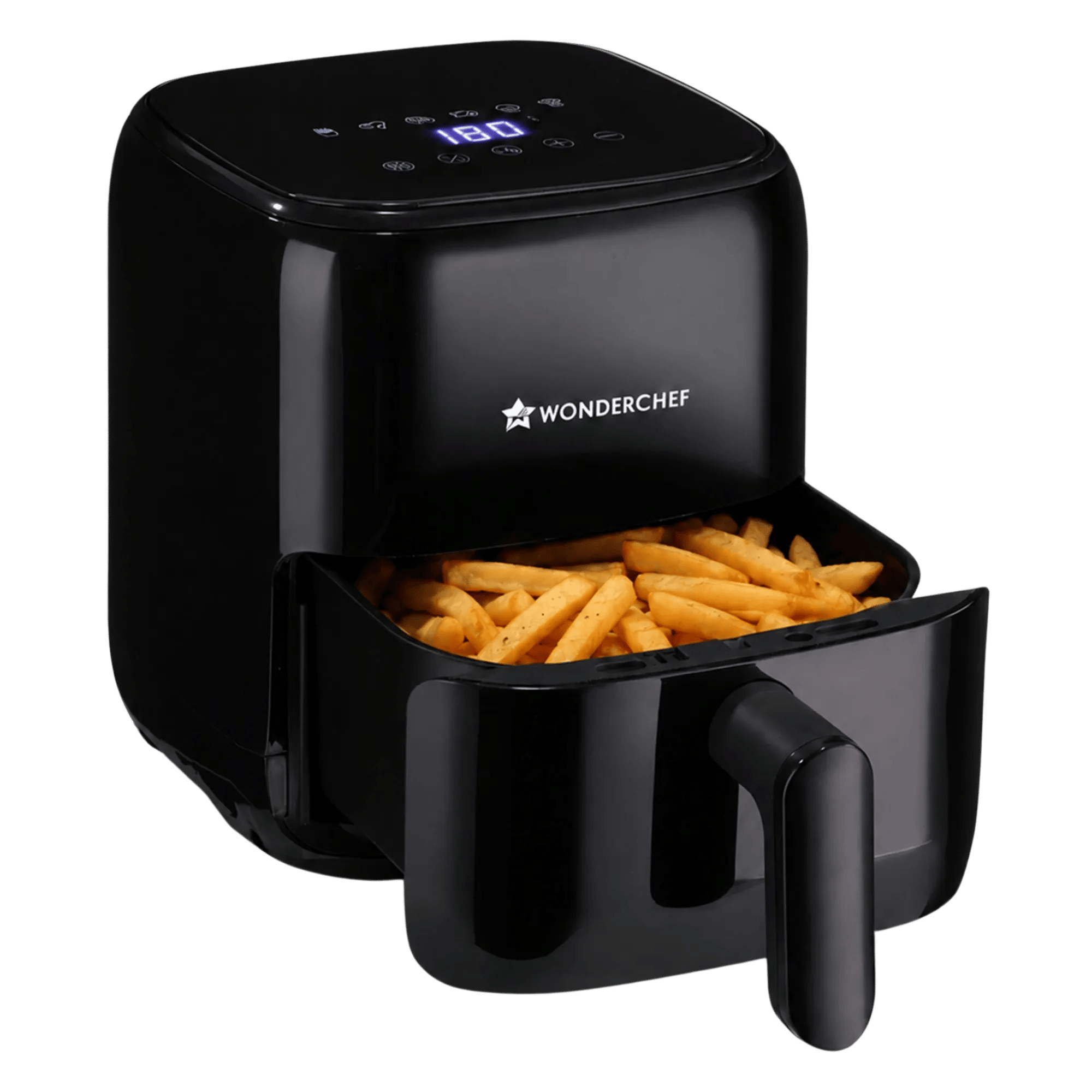Wonderchef evita digital 1000w air fryer black 2 l Front View