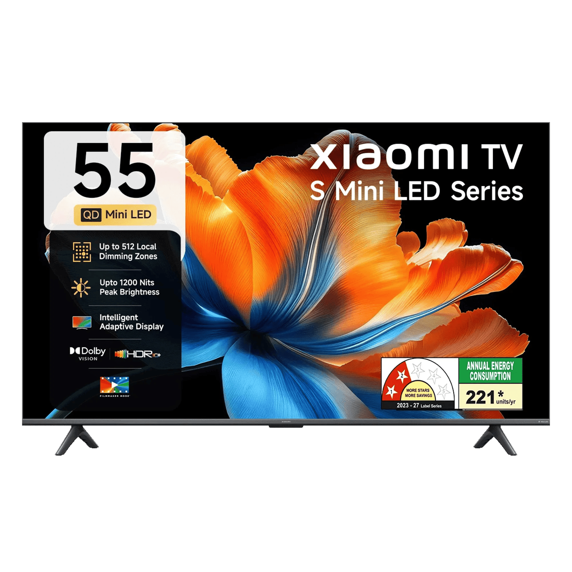 Xiaomi tv s mini led series 4k ultra hd 2026 55 inch Front View Image