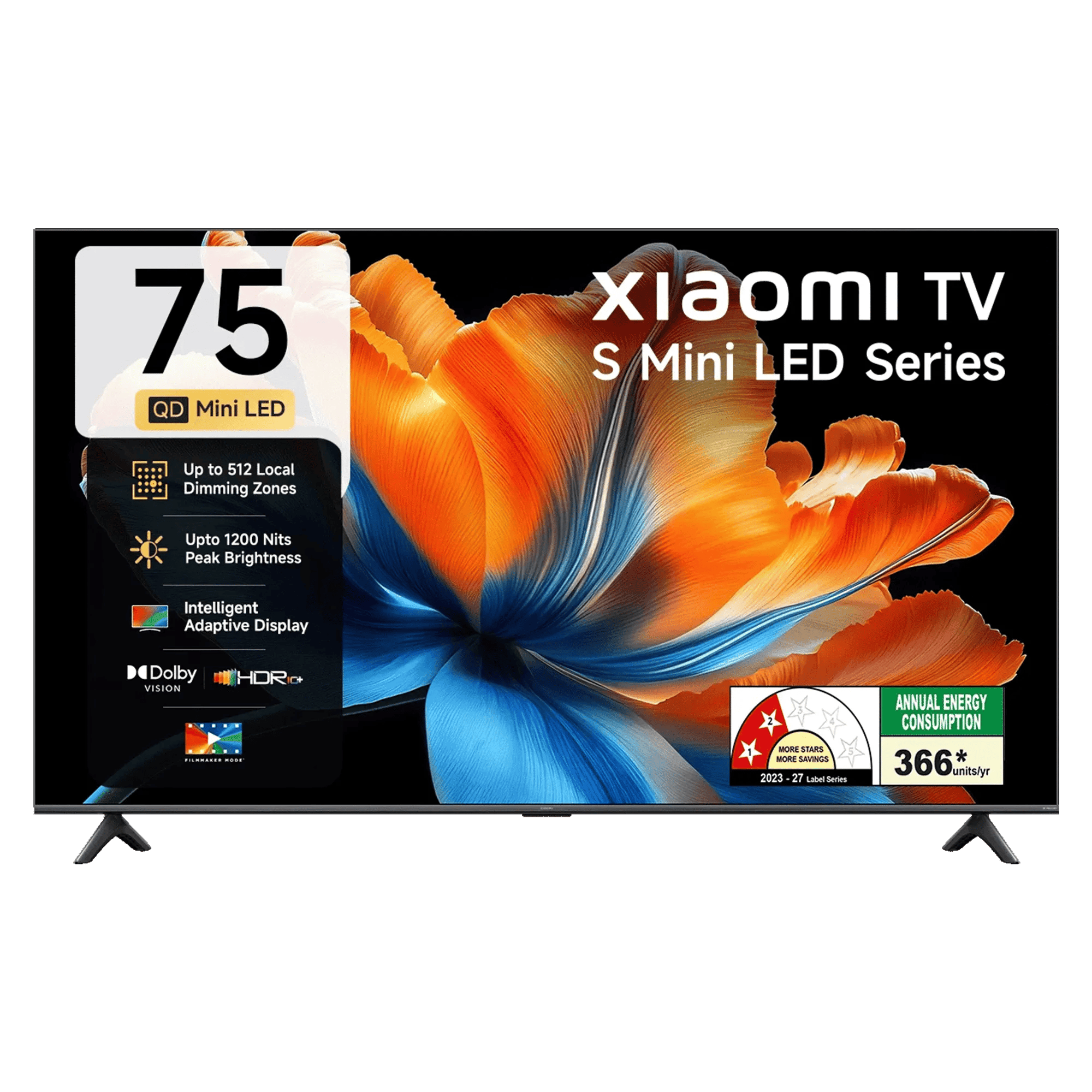 Xiaomi tv s mini led series 4k ultra hd 2026 75 inch Front View Image