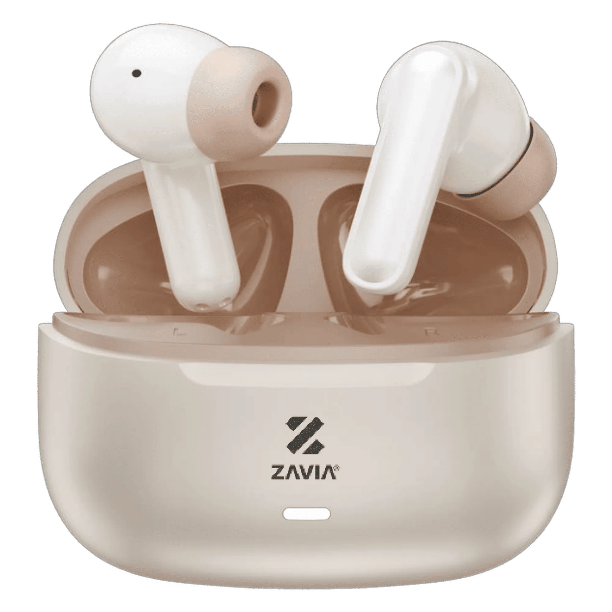 Zavia crazy b1 true wireless pearl white Front View