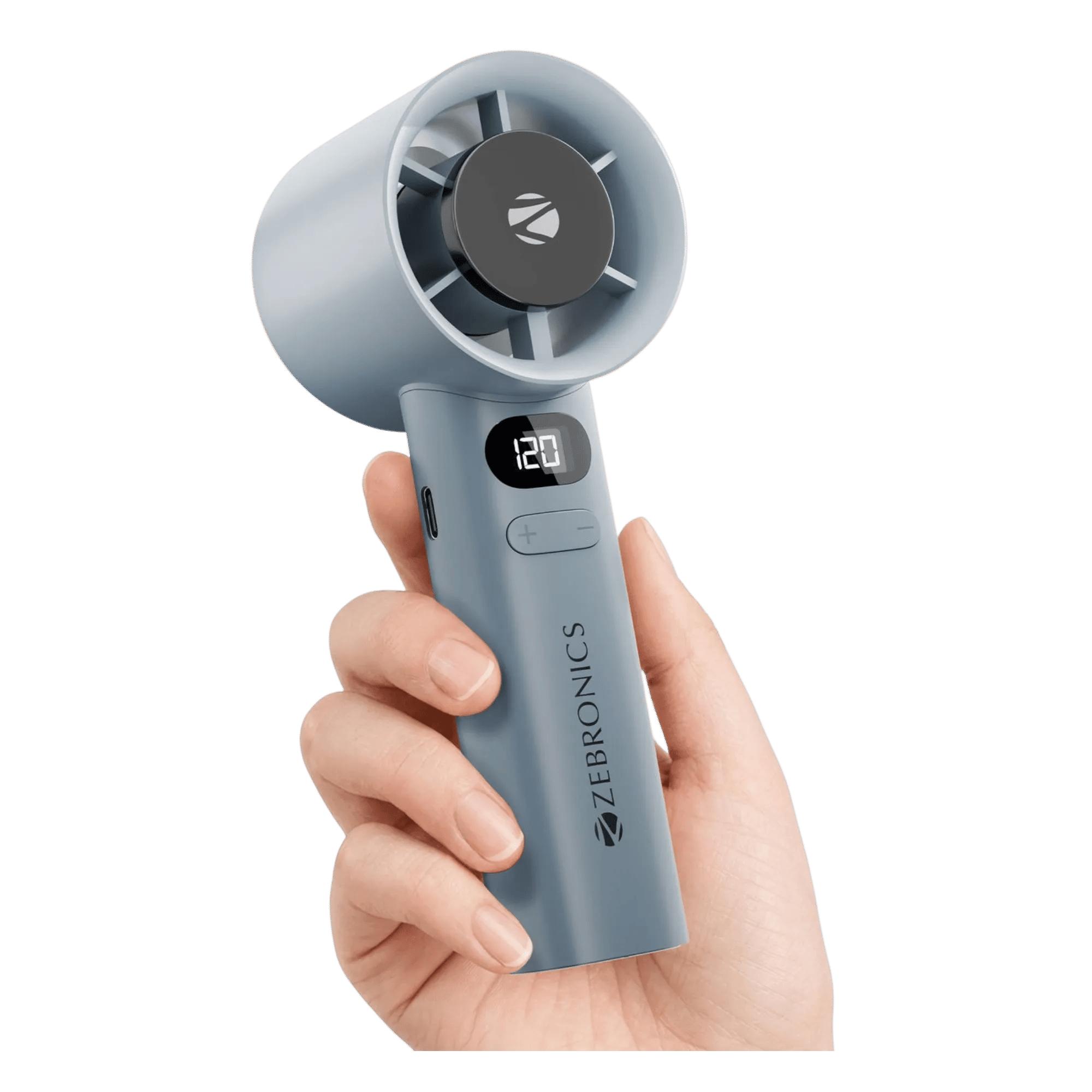 Zebronics zeb heat buster 150 personal fan grey Front View