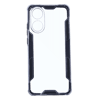 new case crystal clear back case for oppo a78 4g black front view