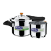 ultra duracook diet stainless steel pressure cooker 3 litre front view