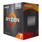 Amd ryzen 7 desktop processor 8 cores 16treads 4 6ghz pcie4 am4 5700x silver Box View