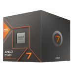 Amd ryzen 7 desktop processor 8 cores 16treads 5 1ghz pcie4 am5 8700g silver Box View