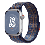 Apple Watch Nike Sport Loop 41mm Game Royal Orange Front Left View