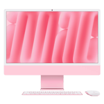 Apple imac retina 4 5k display m4 chip with 10 core cpu and 10 core gpu mac os mwv53hn a pink 16gb 512gb Front View