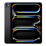 Apple ipad pro standard glass with apple m4 chip 13 inch wifi cellular space black 512gb Front Back View