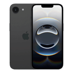 Apple iphone 16e black 128gb Front Back View